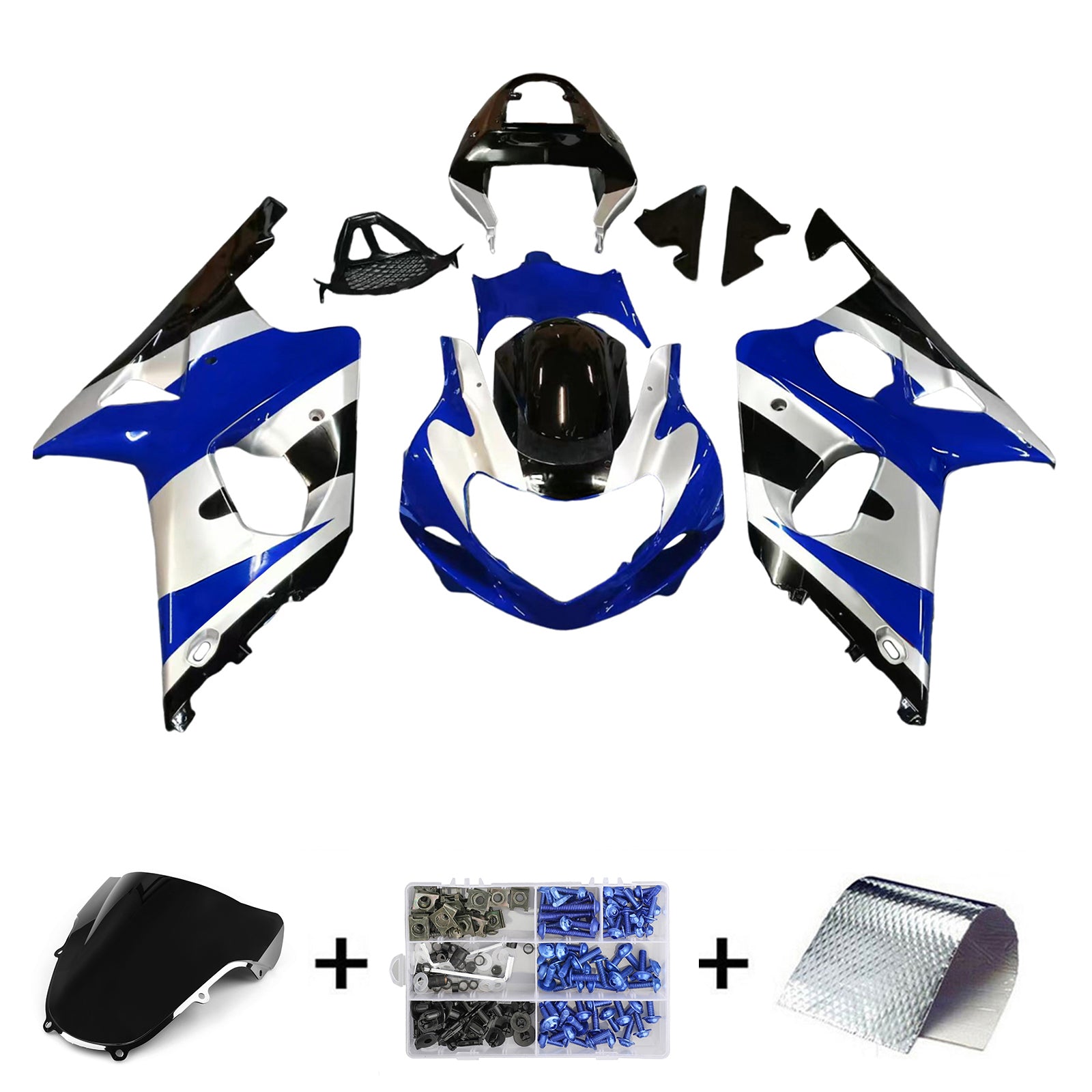 Injection Fairing Kit Bodywork Plastic ABS fit For Suzuki GSXR1000 2000-2002