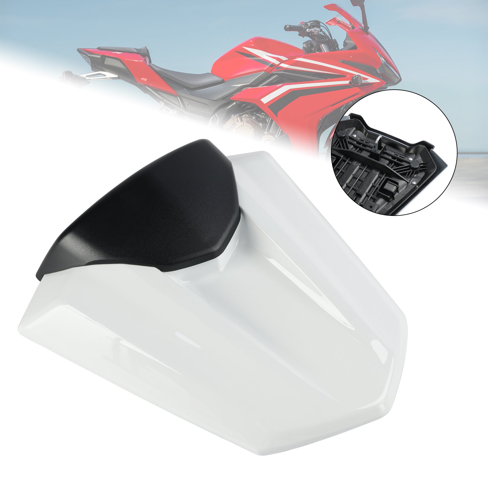 Achterlichten Seat Kuip Cover Voor Honda CB750 CB400F CB500F CBR400R CBR500R 22-23 Wit