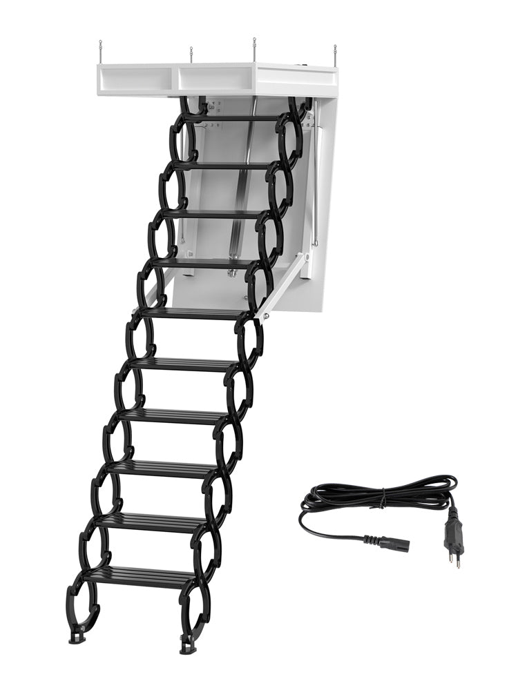 Electirc Attic Ladder Folding 70*100 cm 9.5Ft With Remote For Loft European Plug