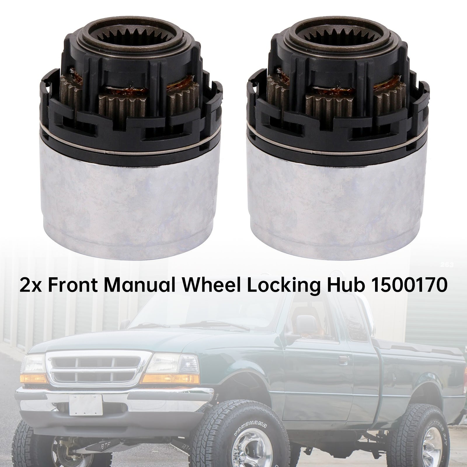 2x Front Manual Wheel Locking Hub 1500170 For Ford Ranger