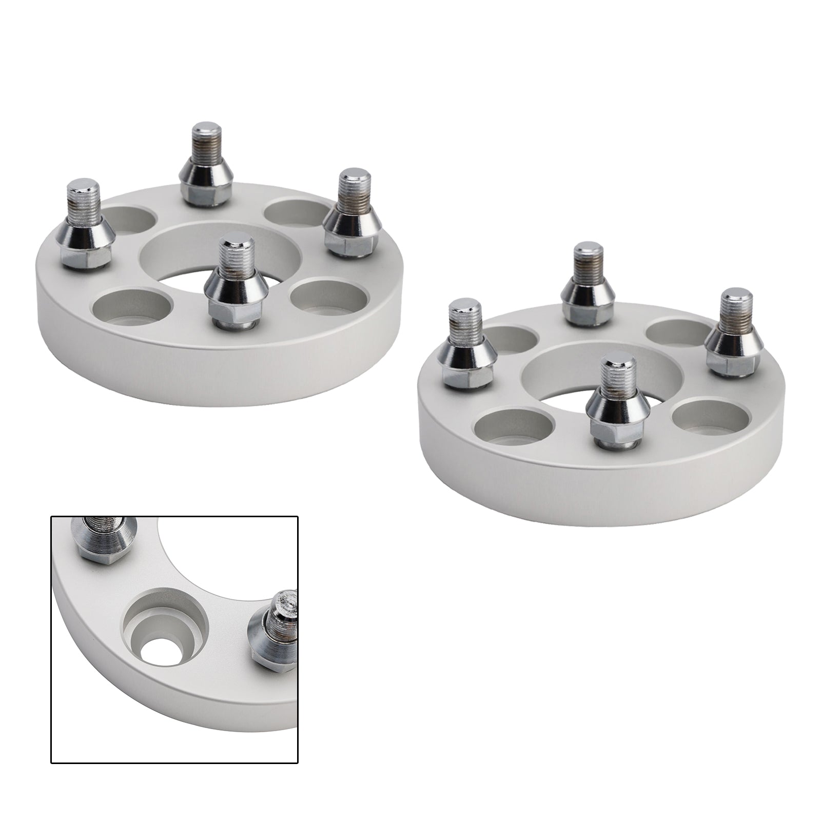 1" Kit d'entretoises de roue, câbles et écrous de roue argentés pour voiturettes de golf Yamaha, Club Car et Ezgo