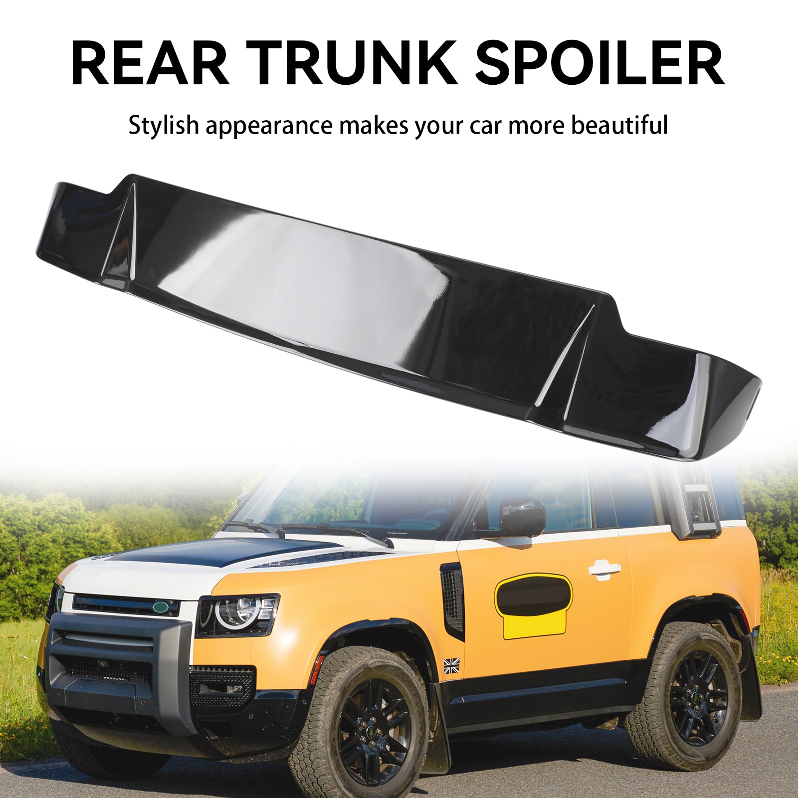 2020-2023 Land Rover Defender L663 Gloss Black Rear Spoiler Roof Wing Lip