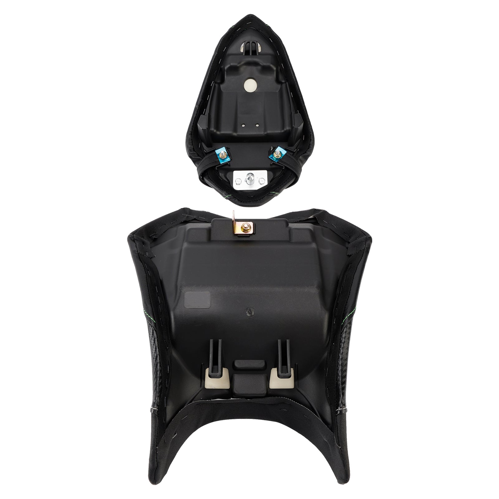 Front&Rear Raider Passenger Cushion Kit Black1 For Kawasaki Ninja 500 Z500 24-25