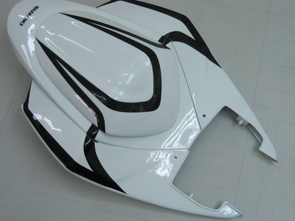 2005-2006 GSXR1000 White Black Bodywork Fairing ABS Injection Molded Plastics Set Generic