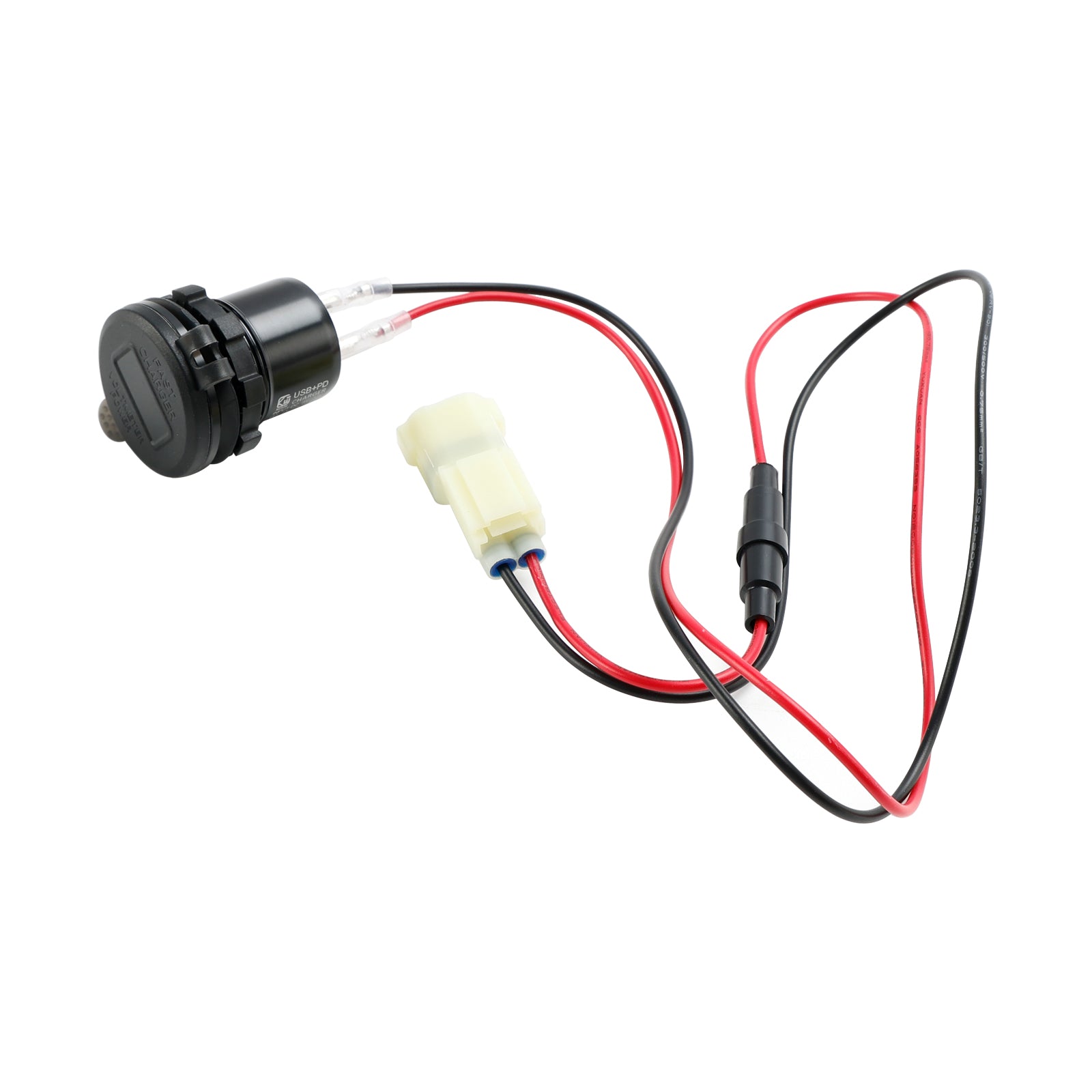 12V stopcontactlader USB + C Type Quick Past voor Honda NX400 2024