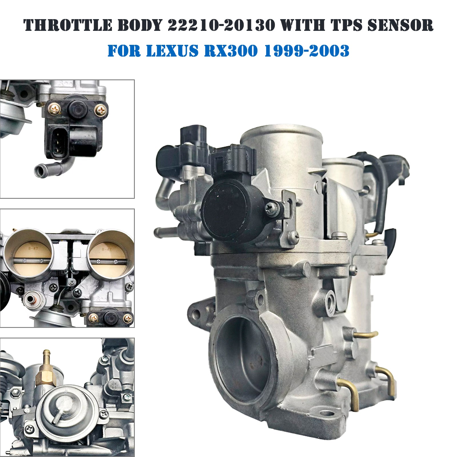 1999-2003 Lexus RX300 3.0L Throttle Body 22210-20130 With TPS Sensor
