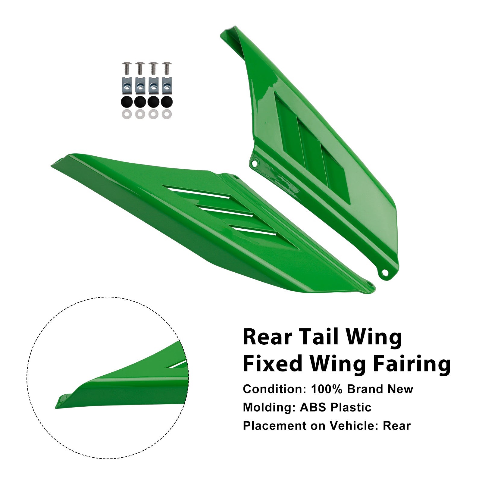 2023-2025 Kawasaki NINJA ZX-4R ZX-4RR Carénage d'aile arrière à aile fixe