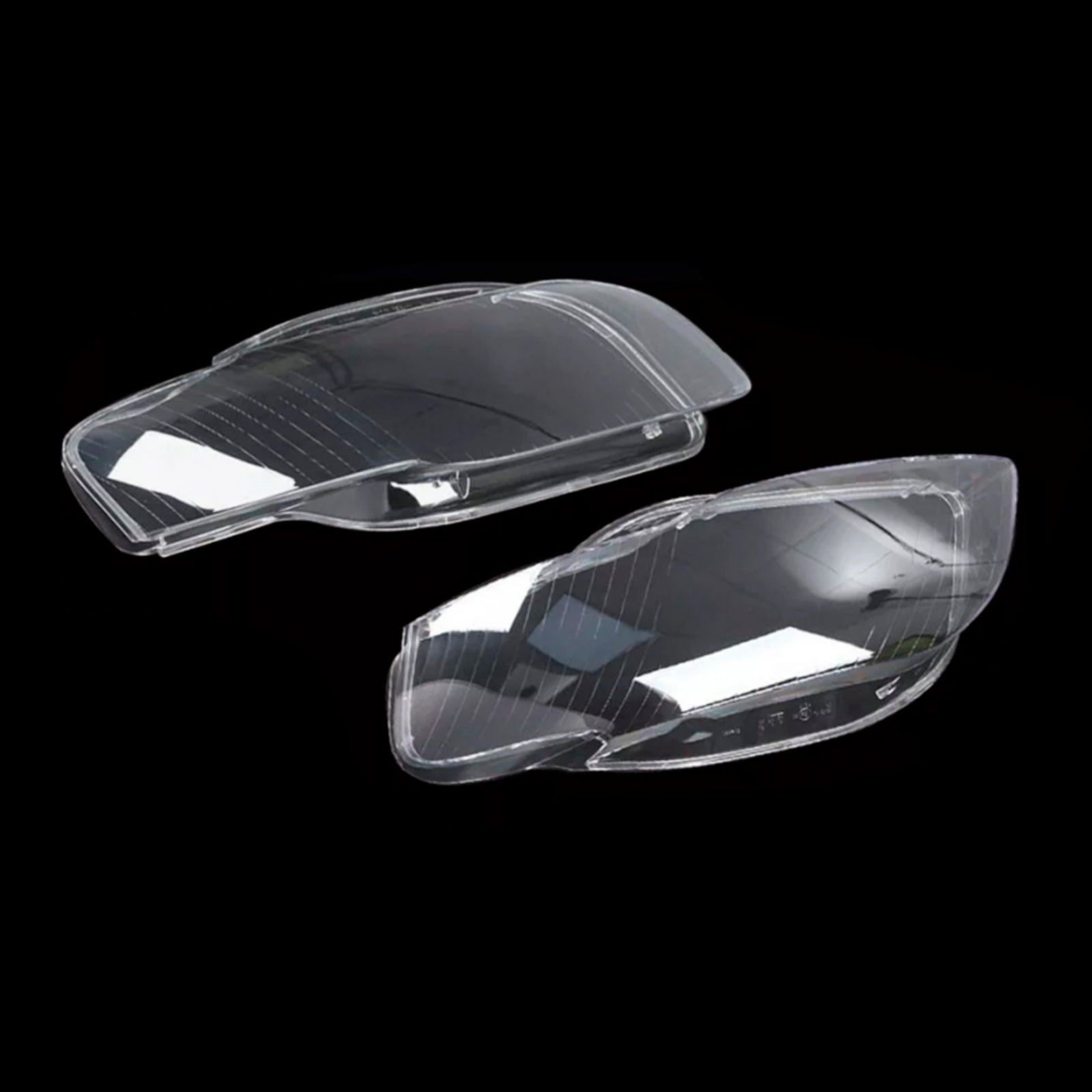2005-2008 Audi A4 B7 8e 2pcs Firol de vidro do farol da tampa transparente