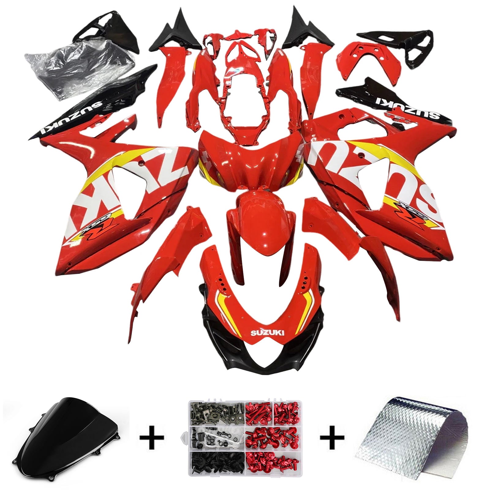 2009-2016 Suzuki GSXR1000 K9 Injection Fairing Kit Bodywork Plastic ABS