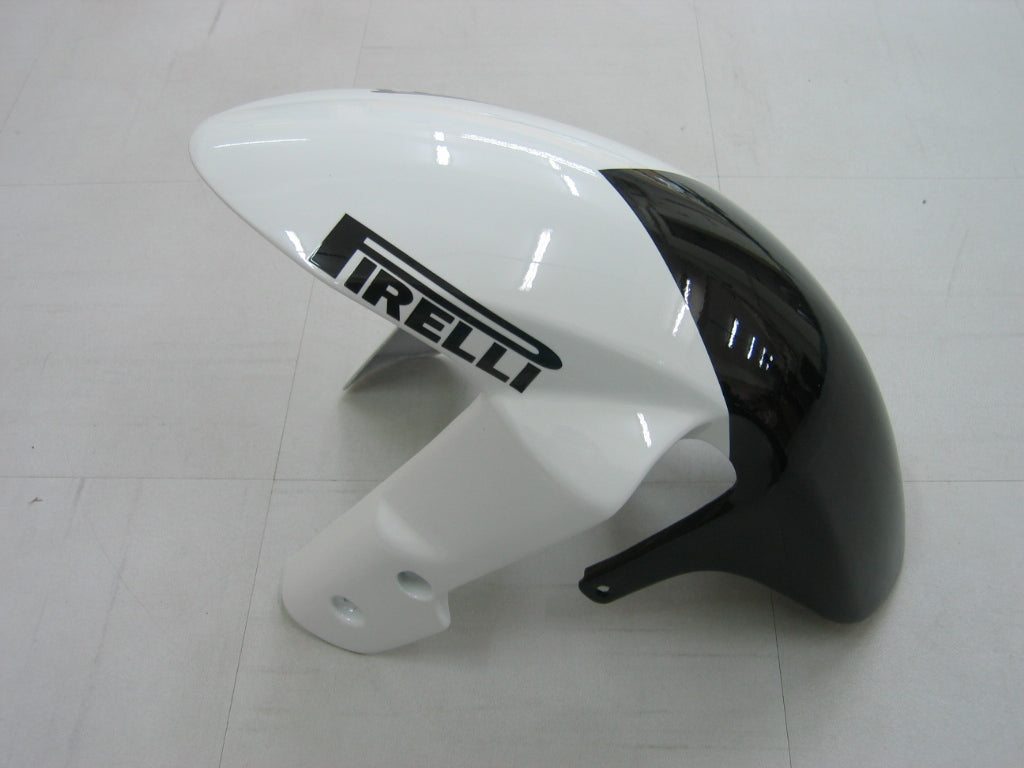 2005-2006 GSXR1000 White Black Bodywork Fairing ABS Injection Molded Plastics Set Generic