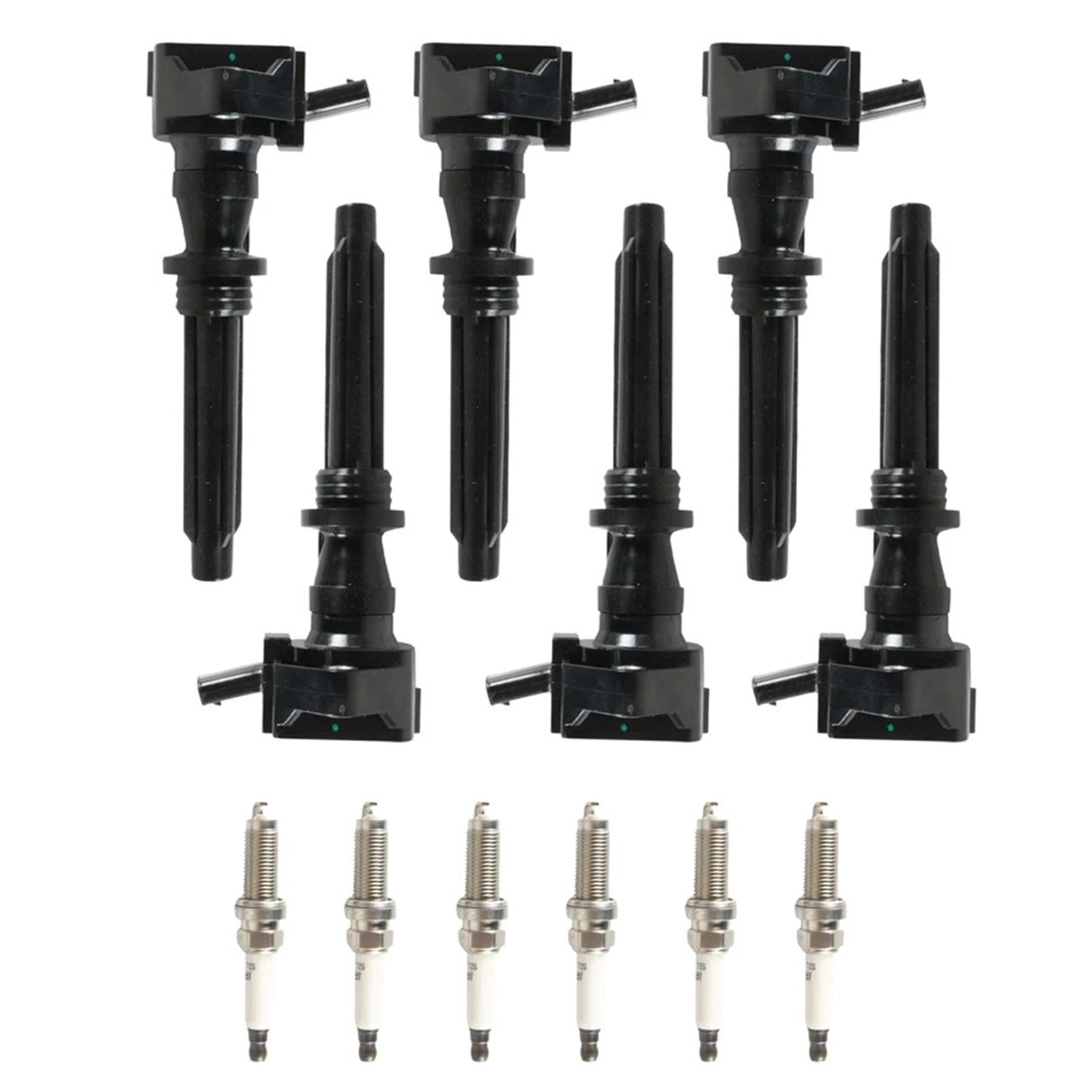 6 Ignition Coils Spark Plugs UF730 For Land Rover Discovery 2017-2020