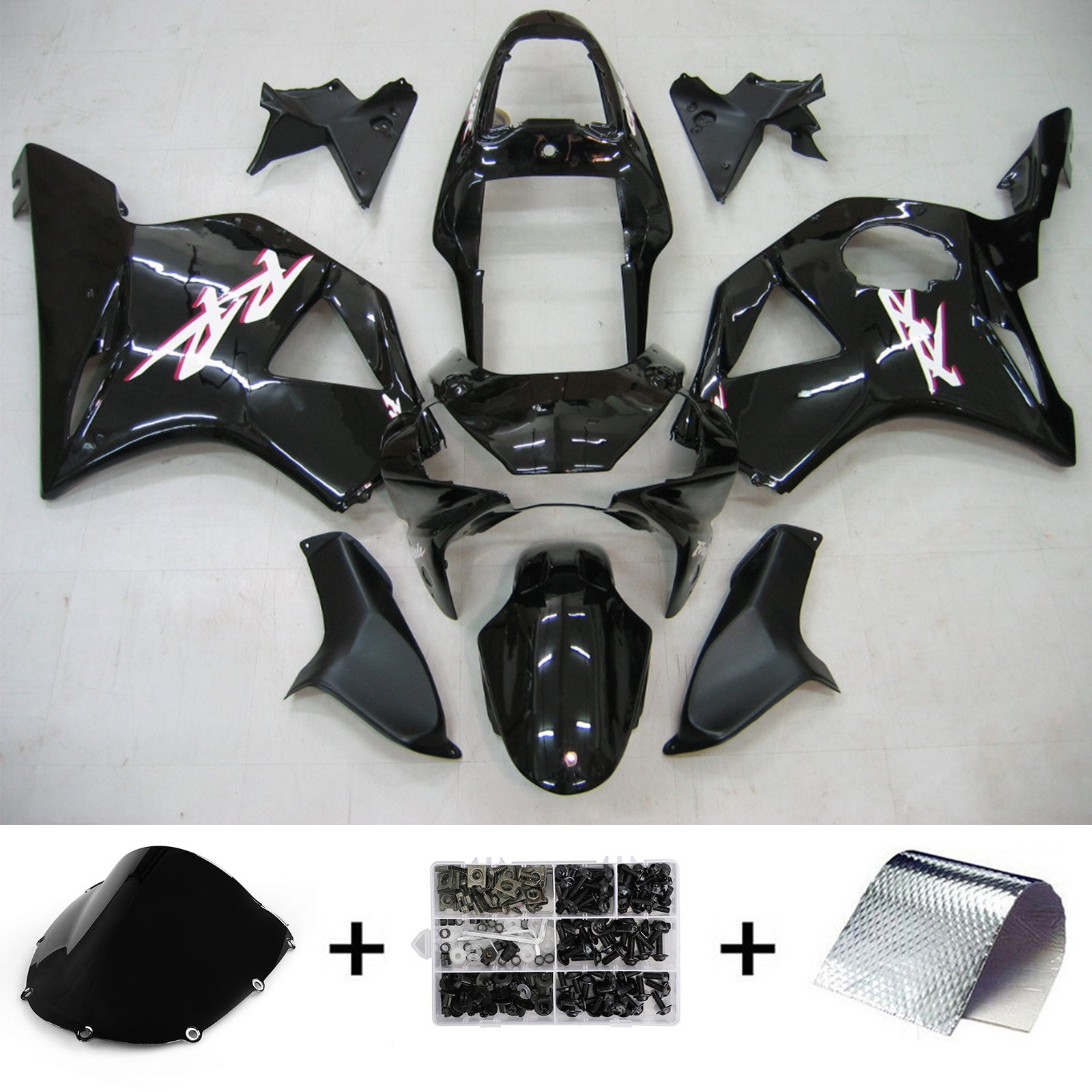 2002-2003 Honda CBR 954 RR Black RR Racing Fairings Generic