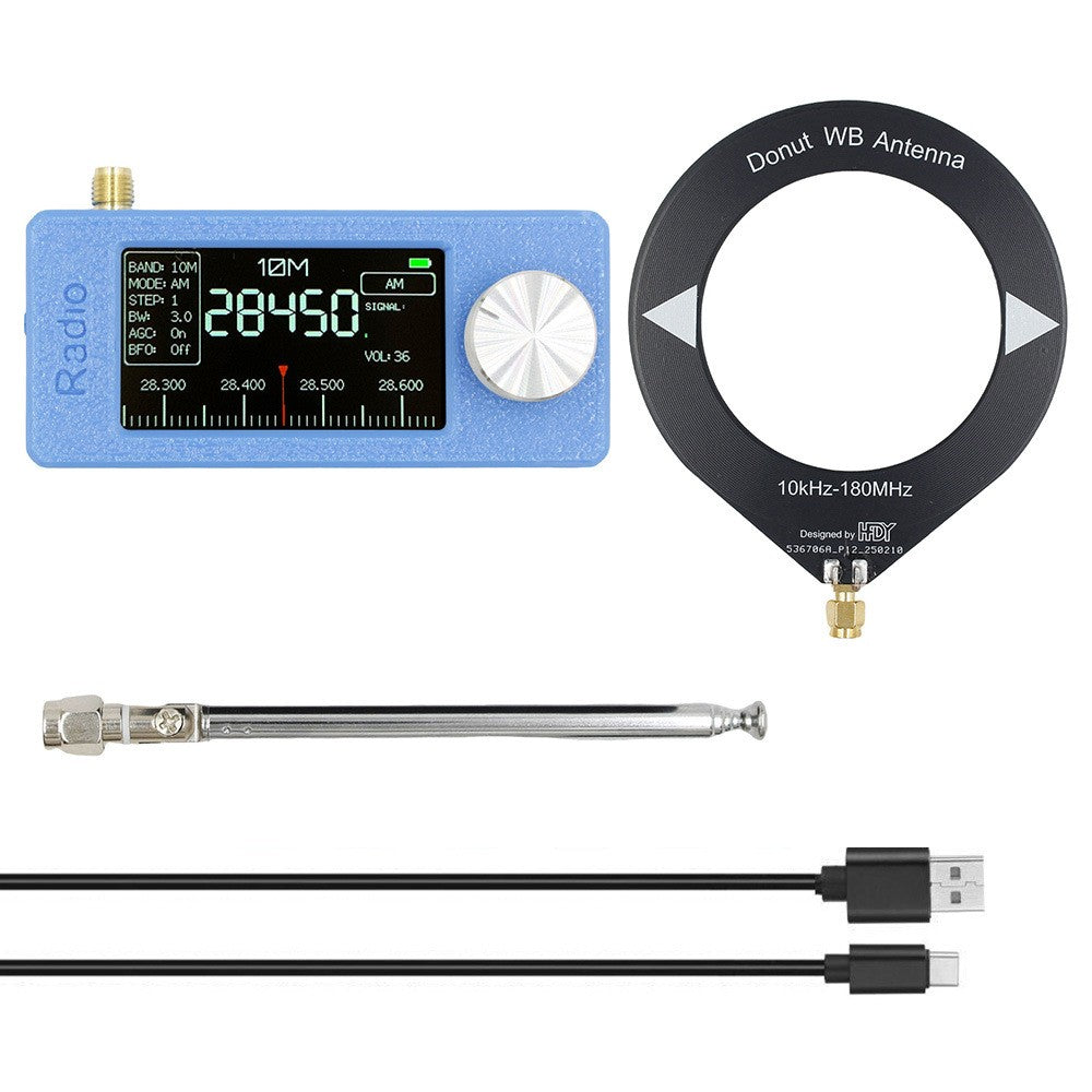 SI4732 Draagbare radio 0,5-108 MHz LSB AM FM Mini Pocket All-Band Radio-ontvanger