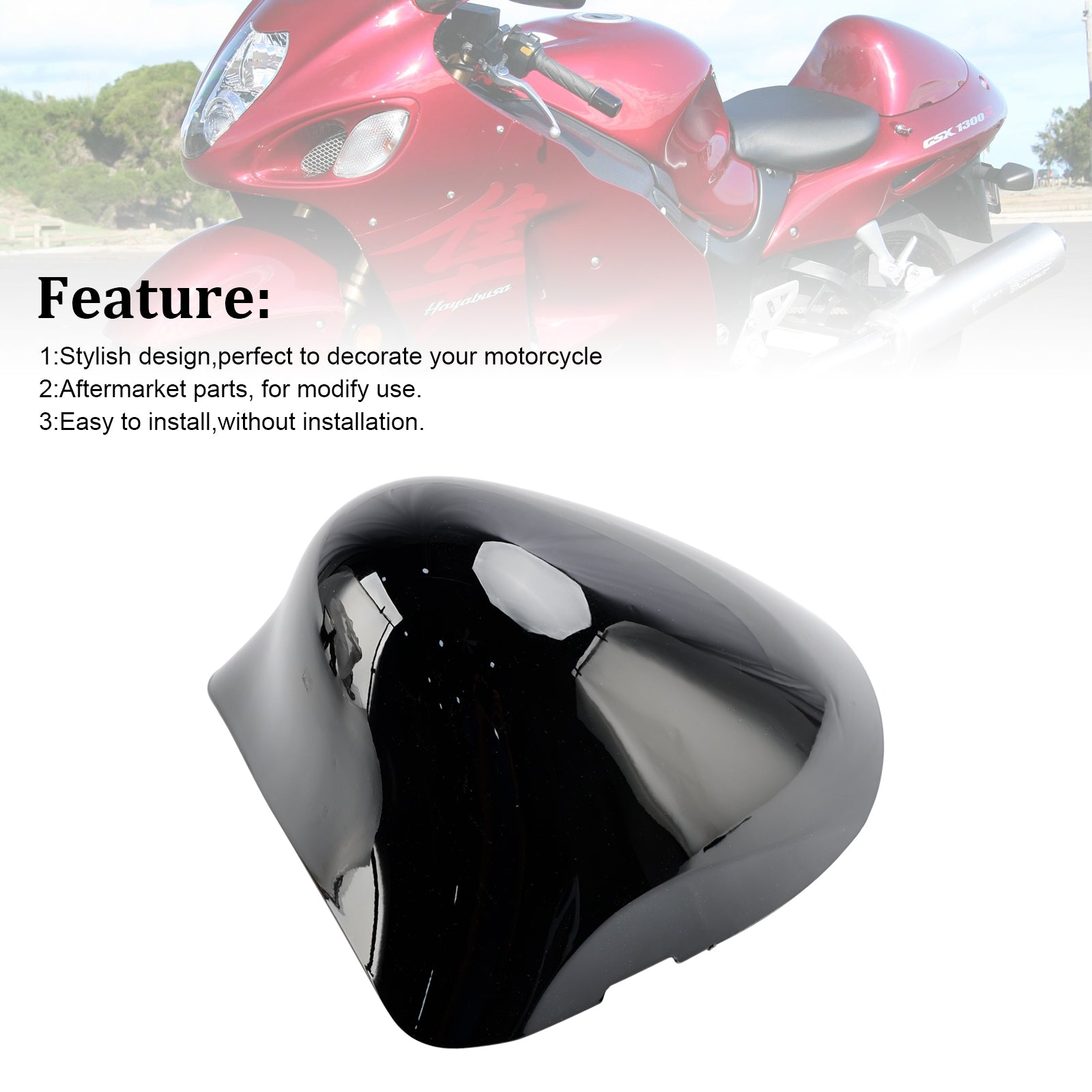 Rear Seat Fairing Cover For Suzuki GSX1300R GSX-R1300 Hayabusa 1999-2007