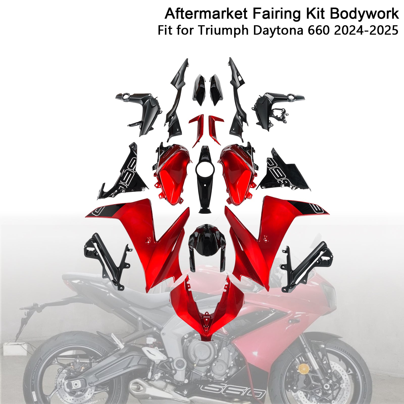 Injection Bodywork Fairing Kit for Daytona 660 2024-2025