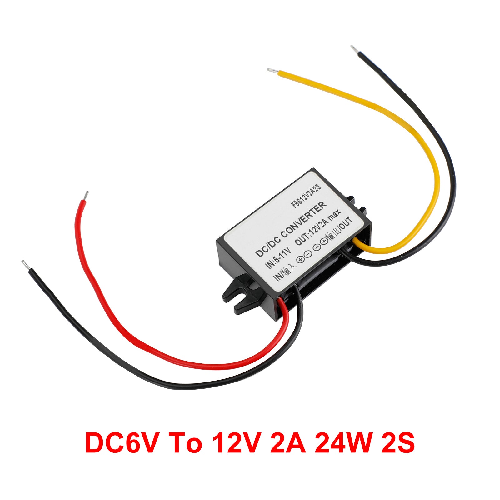 DC-DC 6V-12V 2A 24W régulateur de convertisseur d'alimentation de voiture étanche