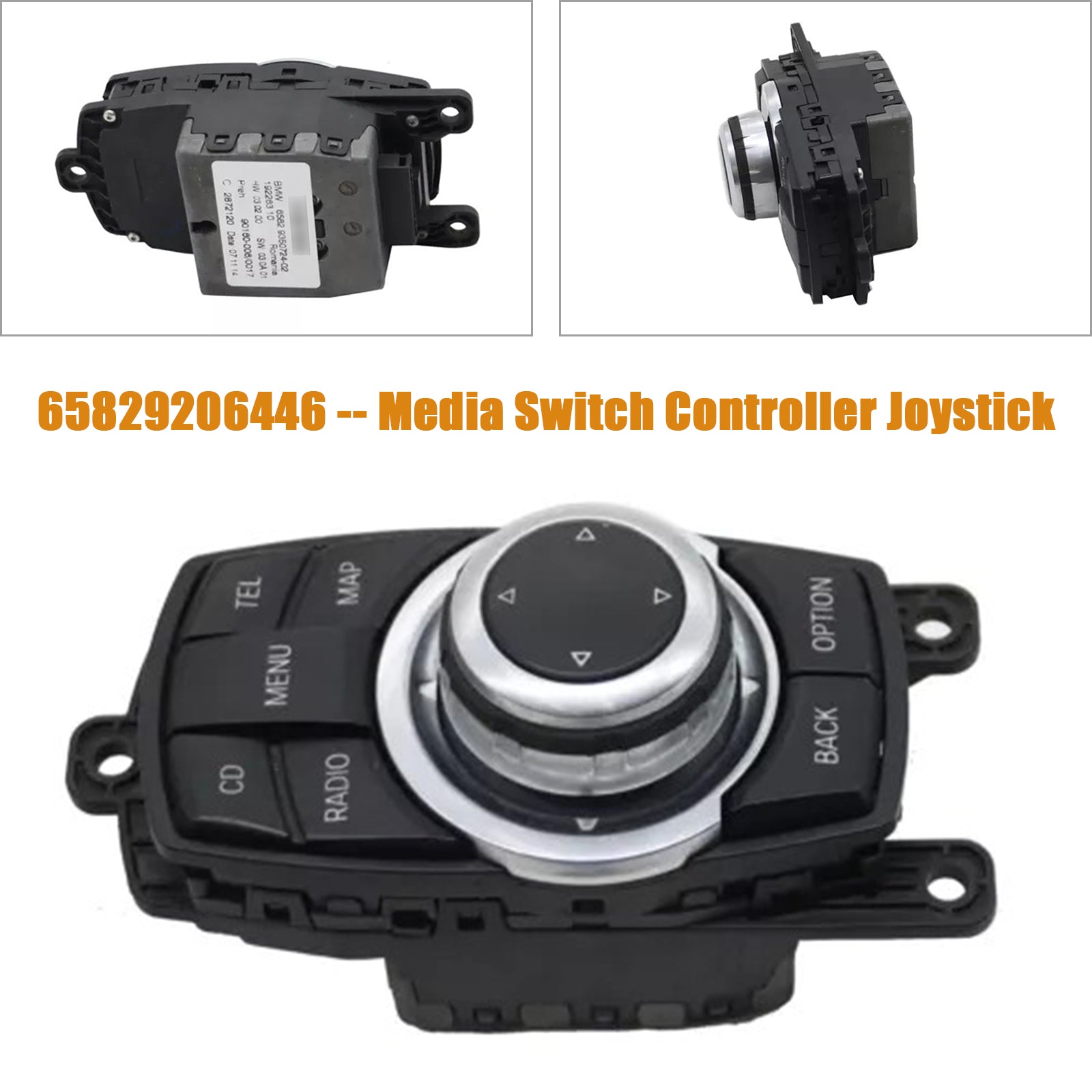 01/2009 — 06/2013 BMW F11 10pin Media Switch Controller Joystick 65829206446 65829206444