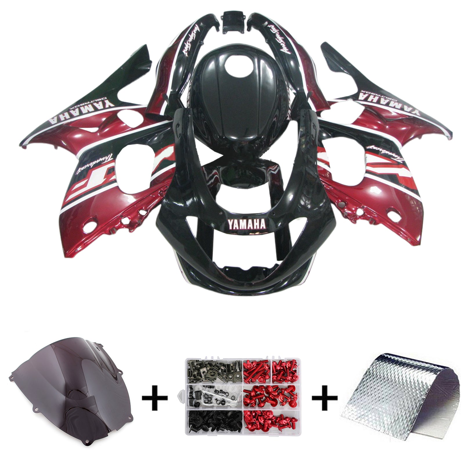 1996-2007 Yamaha YZF 600R Thundercat Kit de carénage d'injection carrosserie plastique ABS