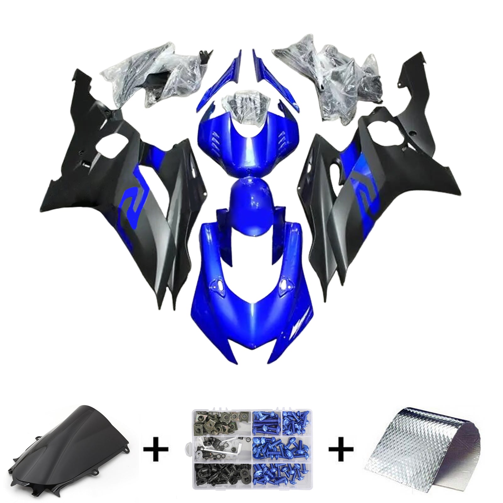 Kit de carénage d'injection Yamaha YZF-R6 2017-2023 carrosserie plastique ABS