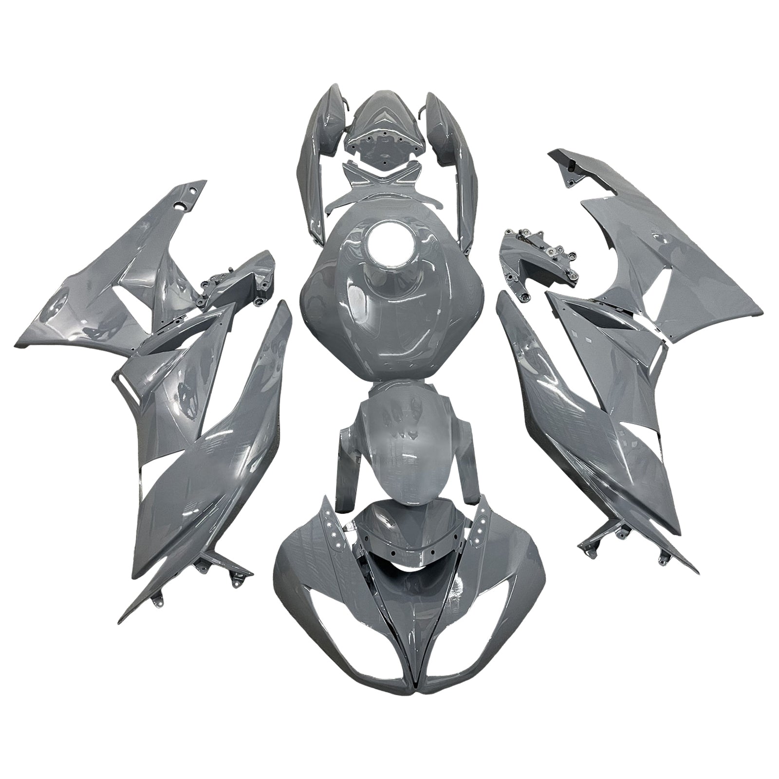 Injectiekuipset carrosserie kunststof ABS geschikt voor Kawasaki ZX6R 636 2009-2012