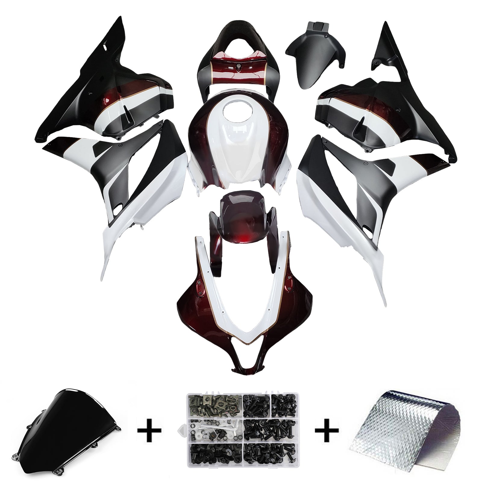 Injektionsmässa Kit Bodywork Plastic ABS för Honda CBR600RR 2009-2012 F5
