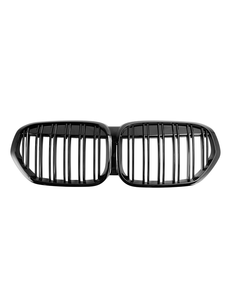 2019-2021 BMW X1 F48 F49 Grille de calandre avant noire brillante à double lamelles