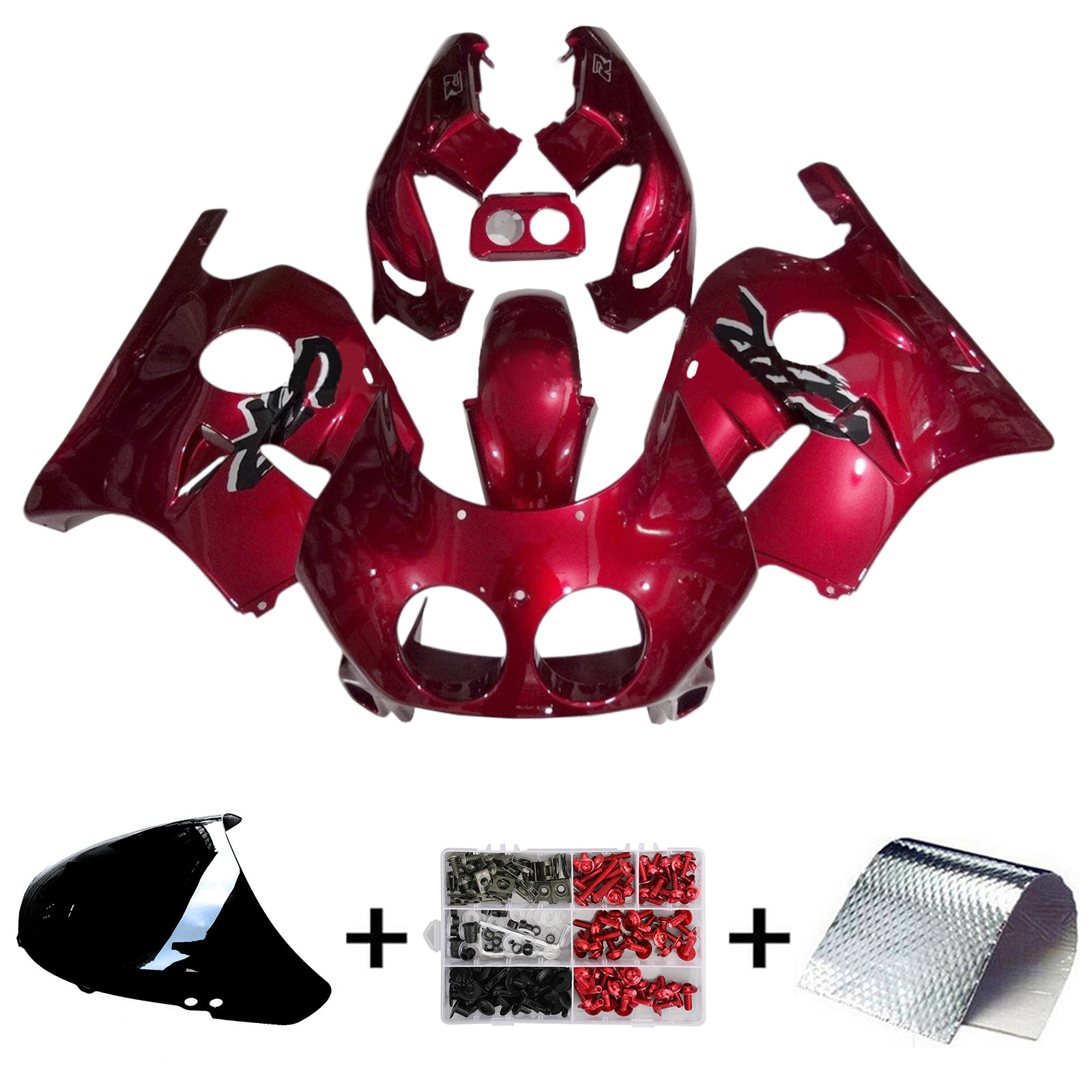 1990-1998 Honda CBR250RR MC22 Kit de carénage d'injection carrosserie plastique ABS