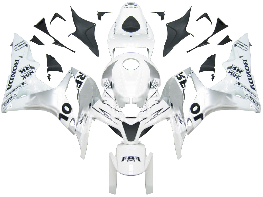 2007-2008 Honda CBR 600 RR Argent & Blanc Carénages Repsol Racing Générique