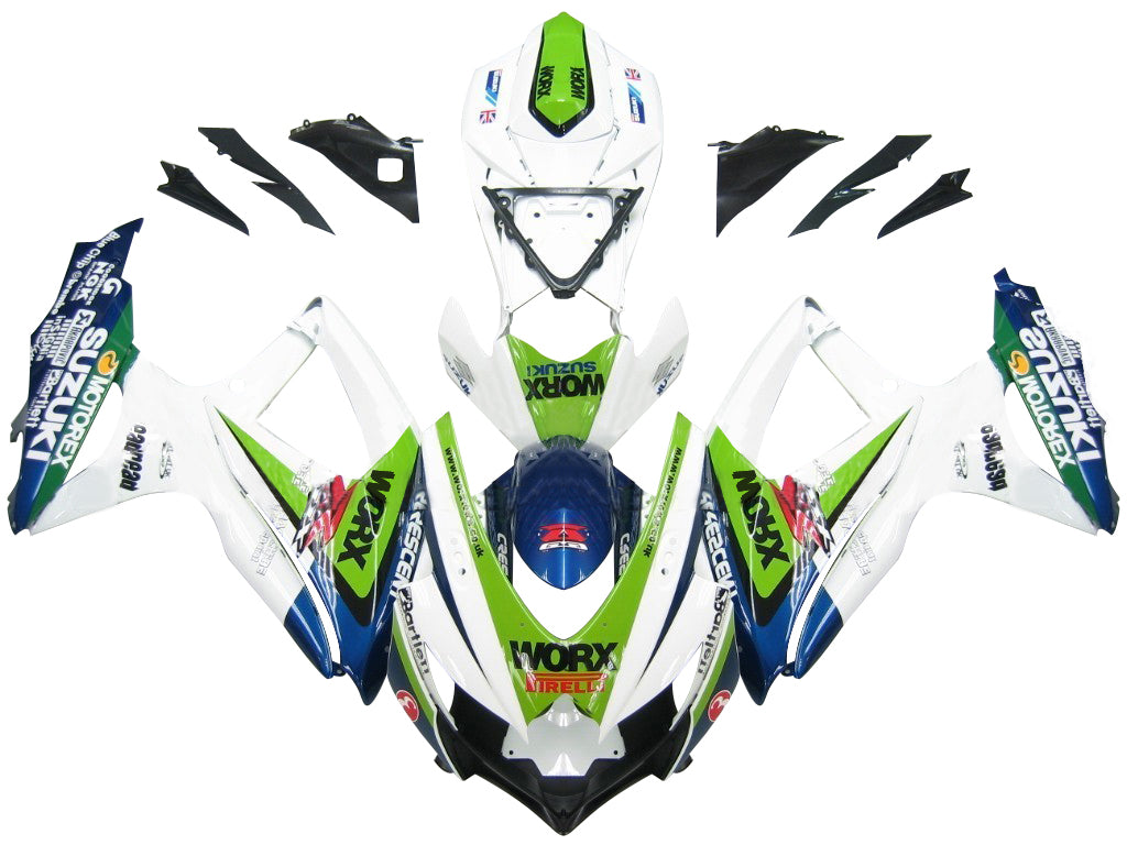 2008-2010 GSXR 600/750 Multi-Color Bodywork Fairing ABS Injection Molded Plastics Set Generic