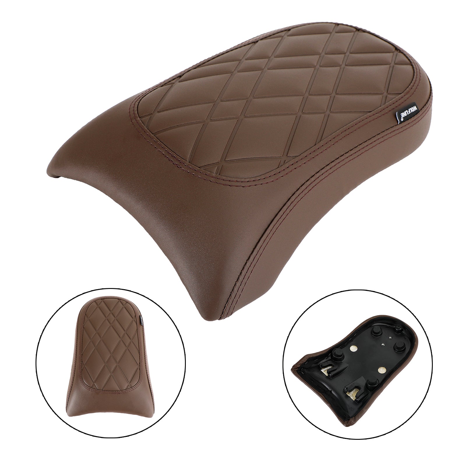 Rear Passenger Seat Cushion Pu Pillion Flat Brown For Bmw R18 Bikes 2020-2022