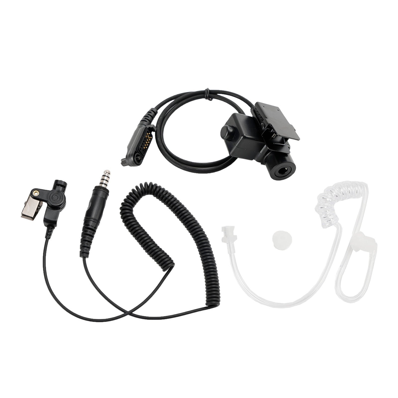 For HYT PD680 PD685 X1E X1P 6-Pin U94 PTT 7.1-A3 Single Transparent Tube Headset