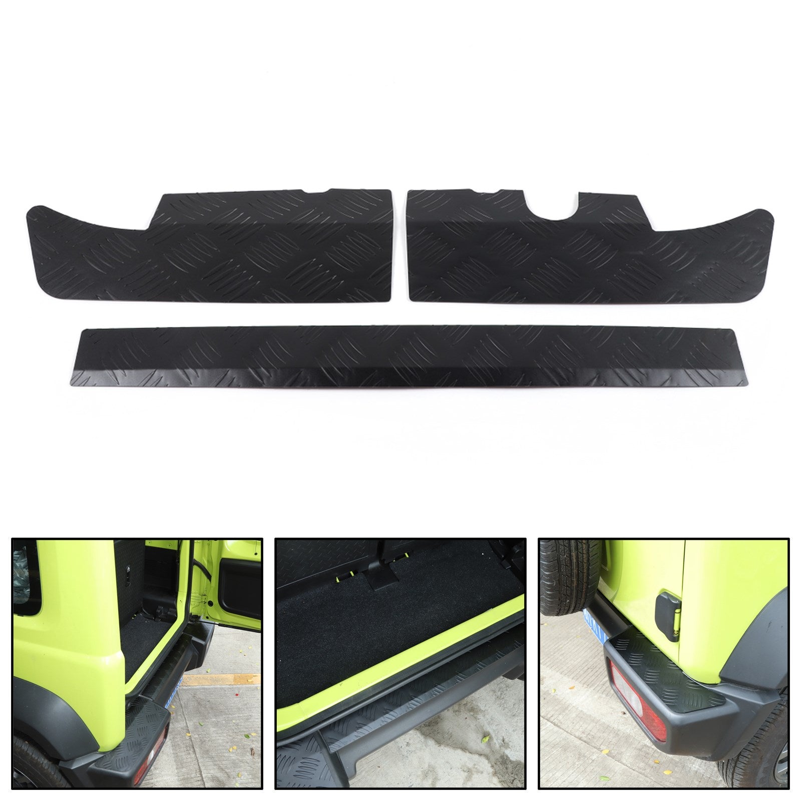 2019 -2023  Suzuki Jimny Black Alloy Rear Bumper Protector Guard Panel Trim Generic