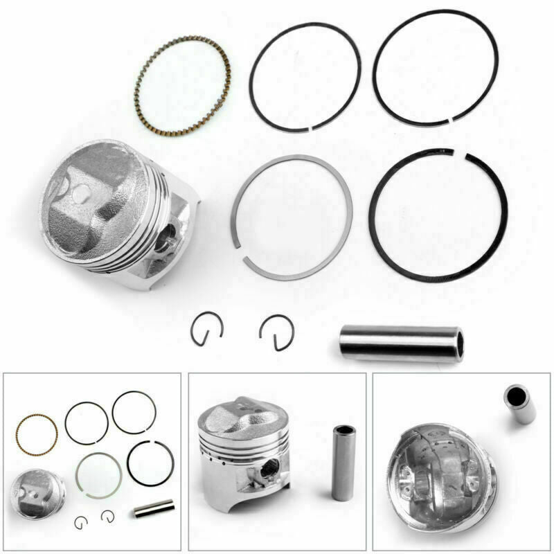 Piston Kit - Standard Bore Size 脴57.00mm Fit Suzuki GS125 DF125 DR125 GN125 Generic