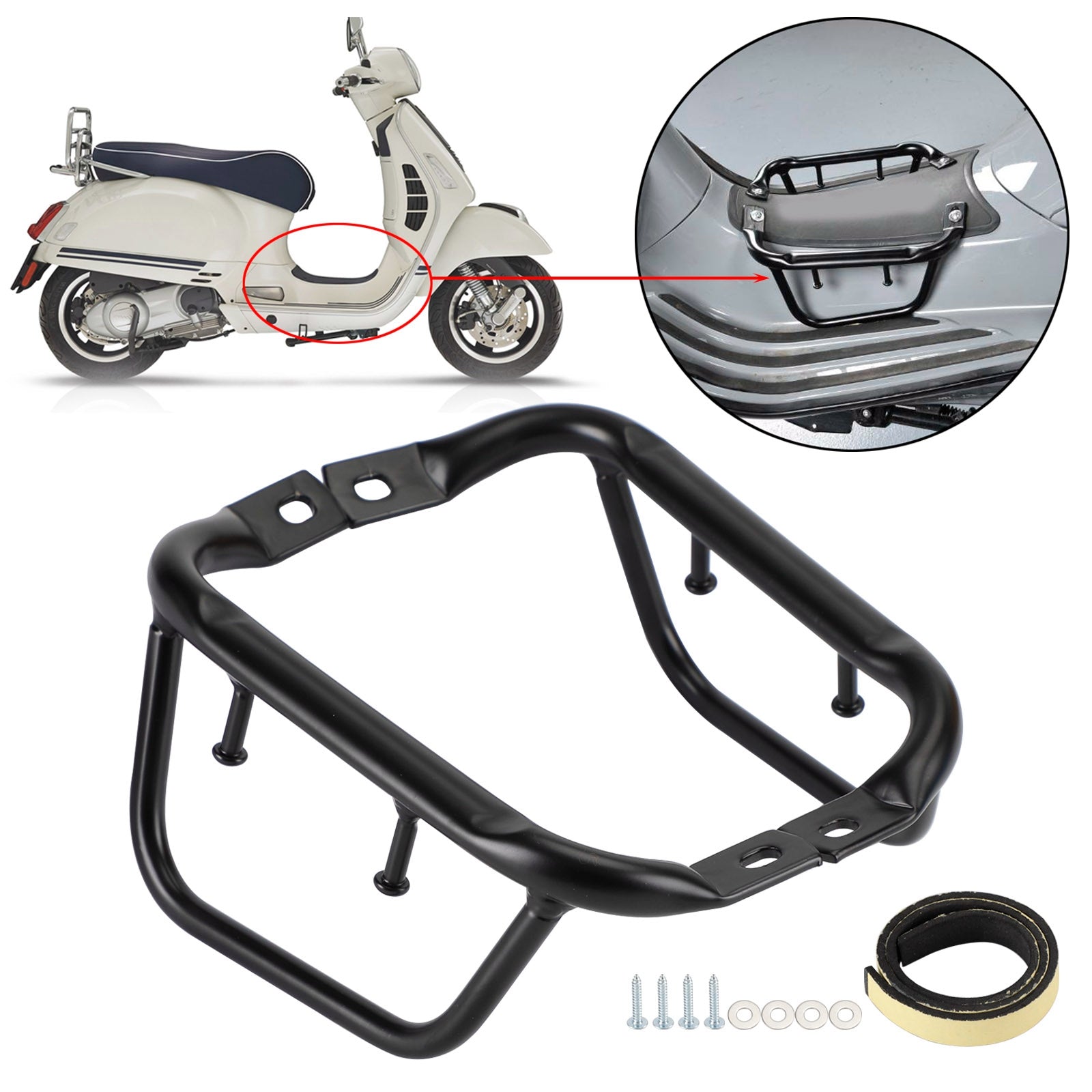 Vespa Sprint Primavera 50 125 150 Side Floor Board Luggage Rack