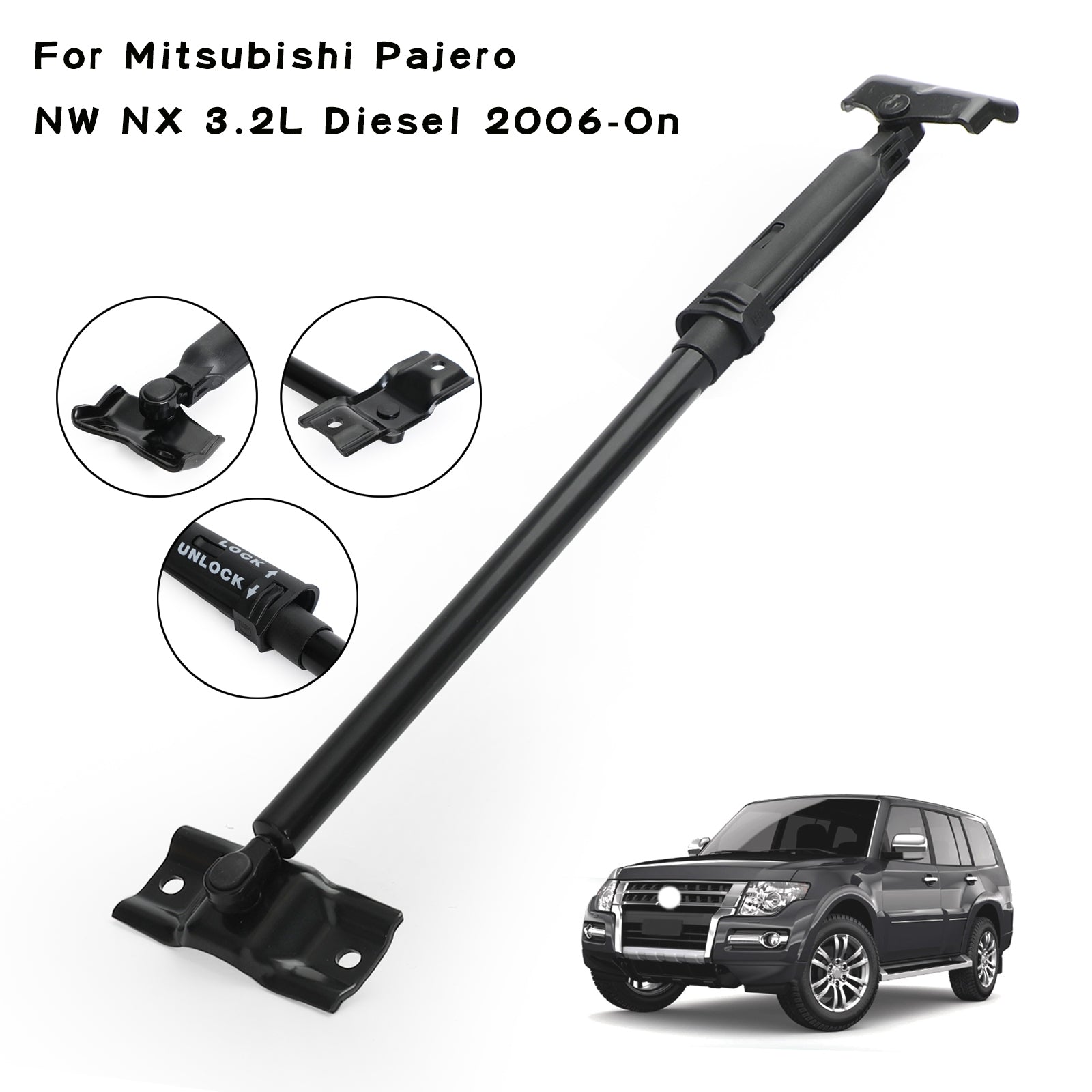 2006-On Mitsubishi Pajero NW NX 3.2L Diesel Achterklep Veiligheidsstopper Strut 5822A020