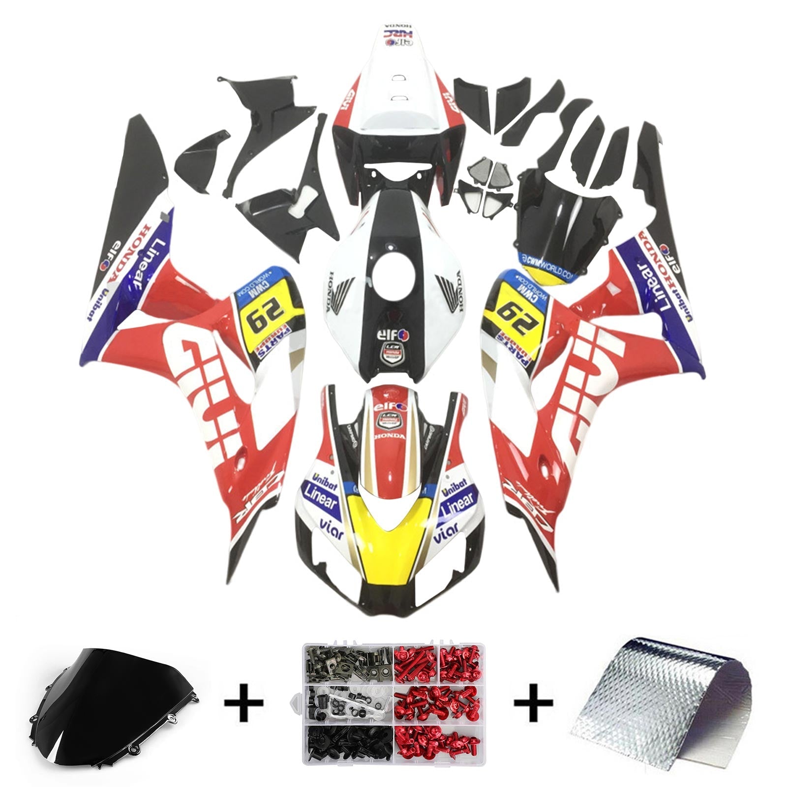 2006-2007 Honda CBR1000RR kuipset carrosserie kunststof ABS