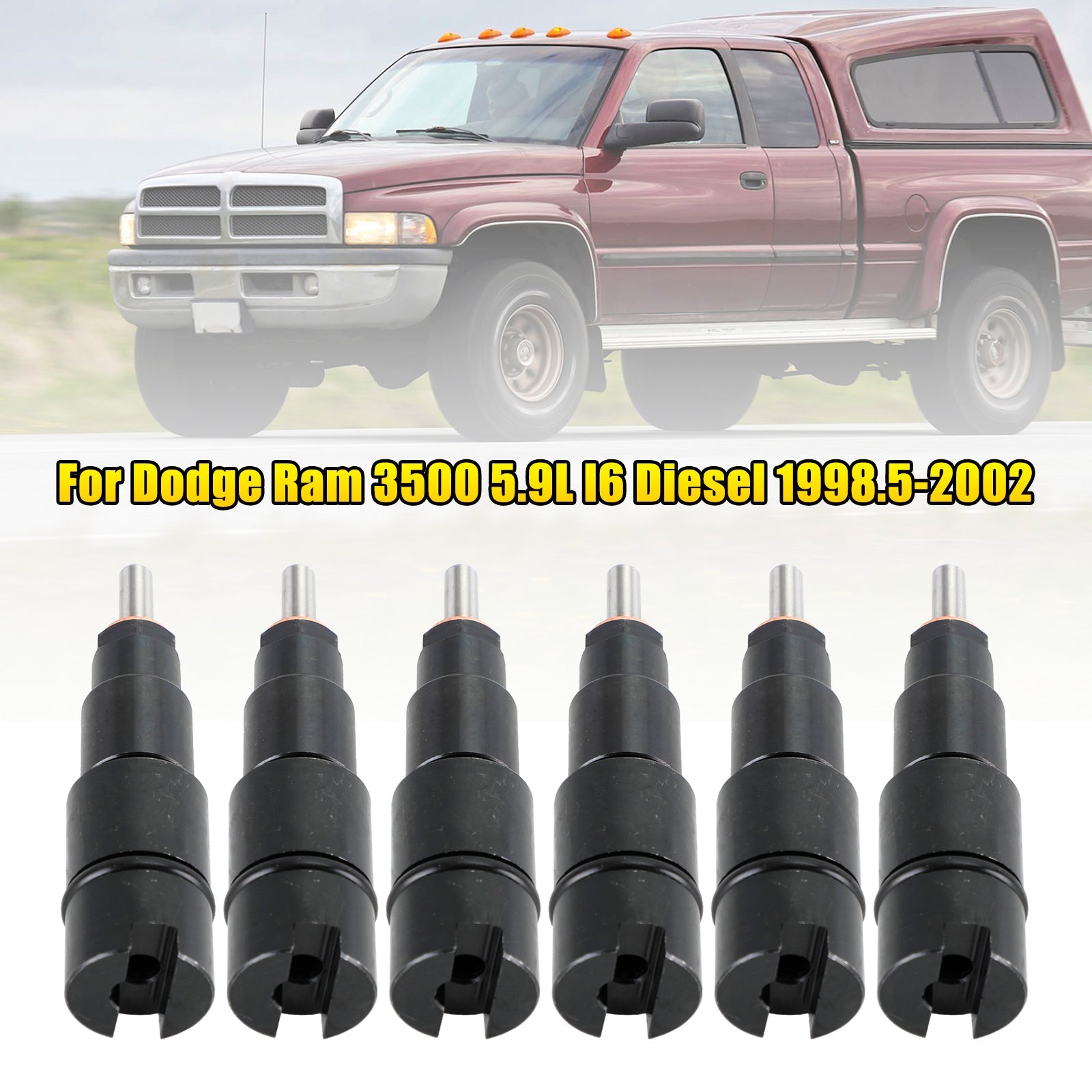 1998-2002 Dodge Cummins 5.9L 40-50 HP 6PCS Brandstofinjectoren 0432193635 RV275 Fedex Express