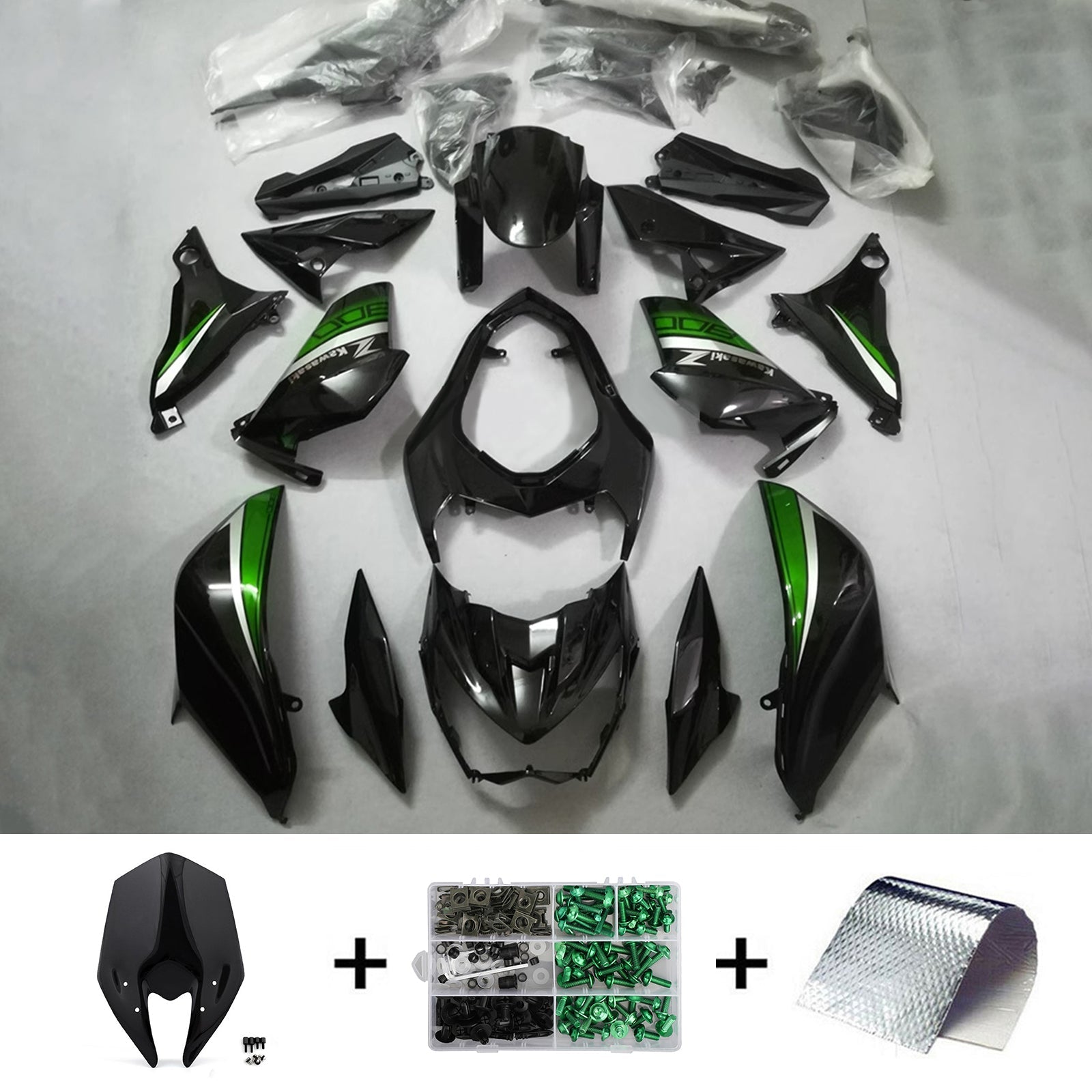 2013-2018 Kawasaki Z800 Injection Fairing Kit Bodywork Plastic ABS#111