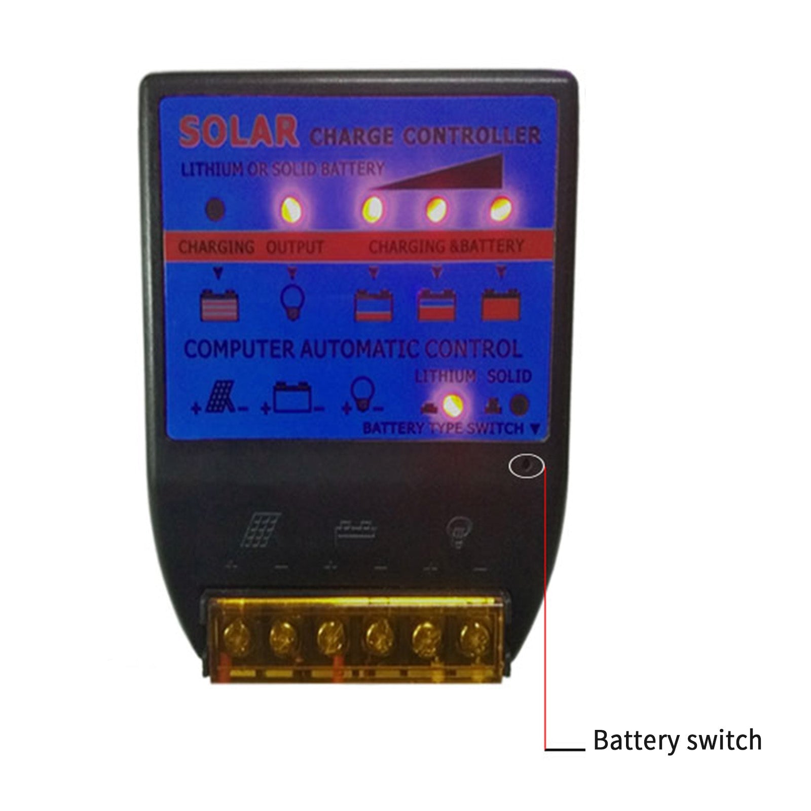 Solar Charge Controller PWM 10A-50A 12V Build In Timer Battery Control Adapter