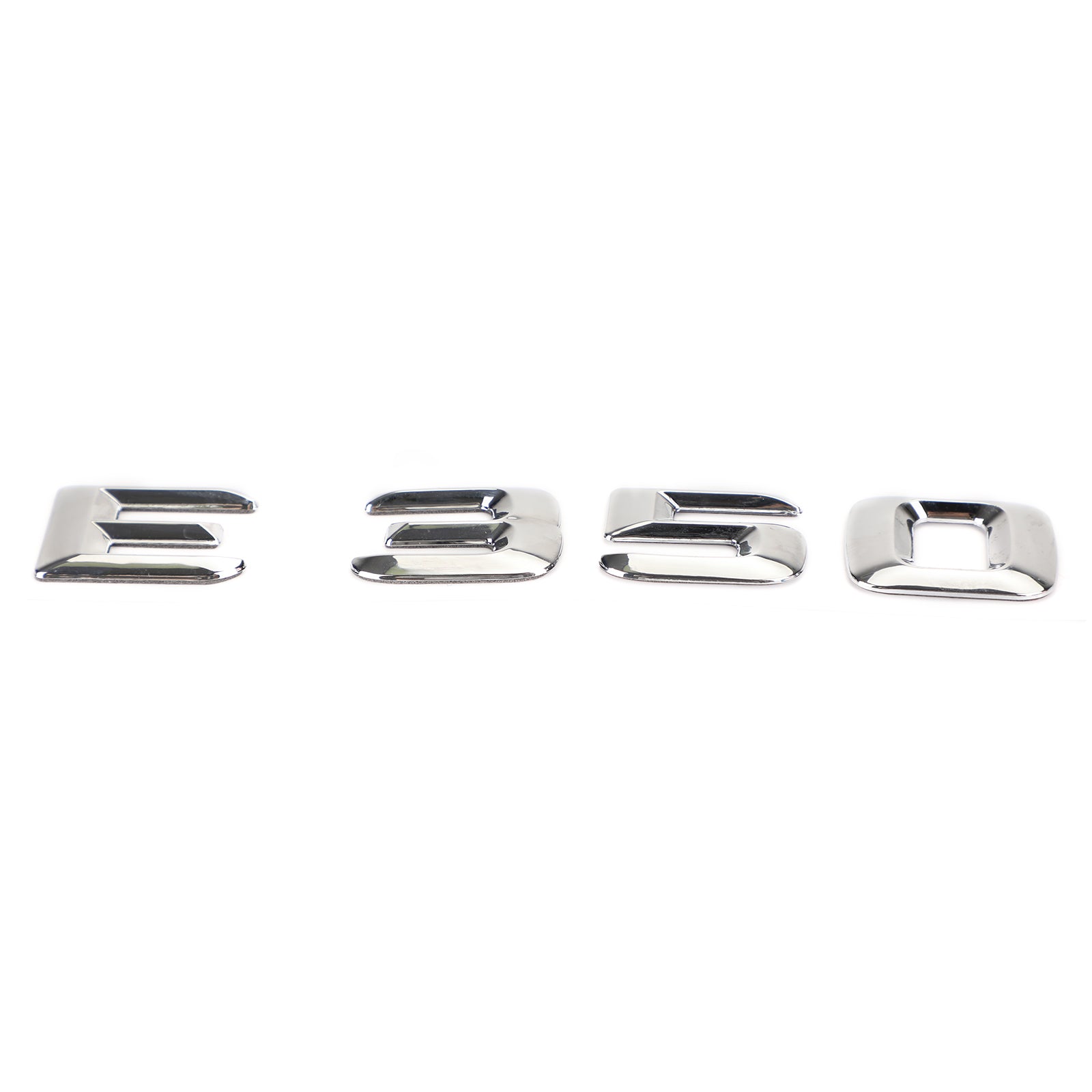 Rear Trunk Emblem Badge Nameplate Decal Letters Numbers Fit Mercedes E350 Chrome