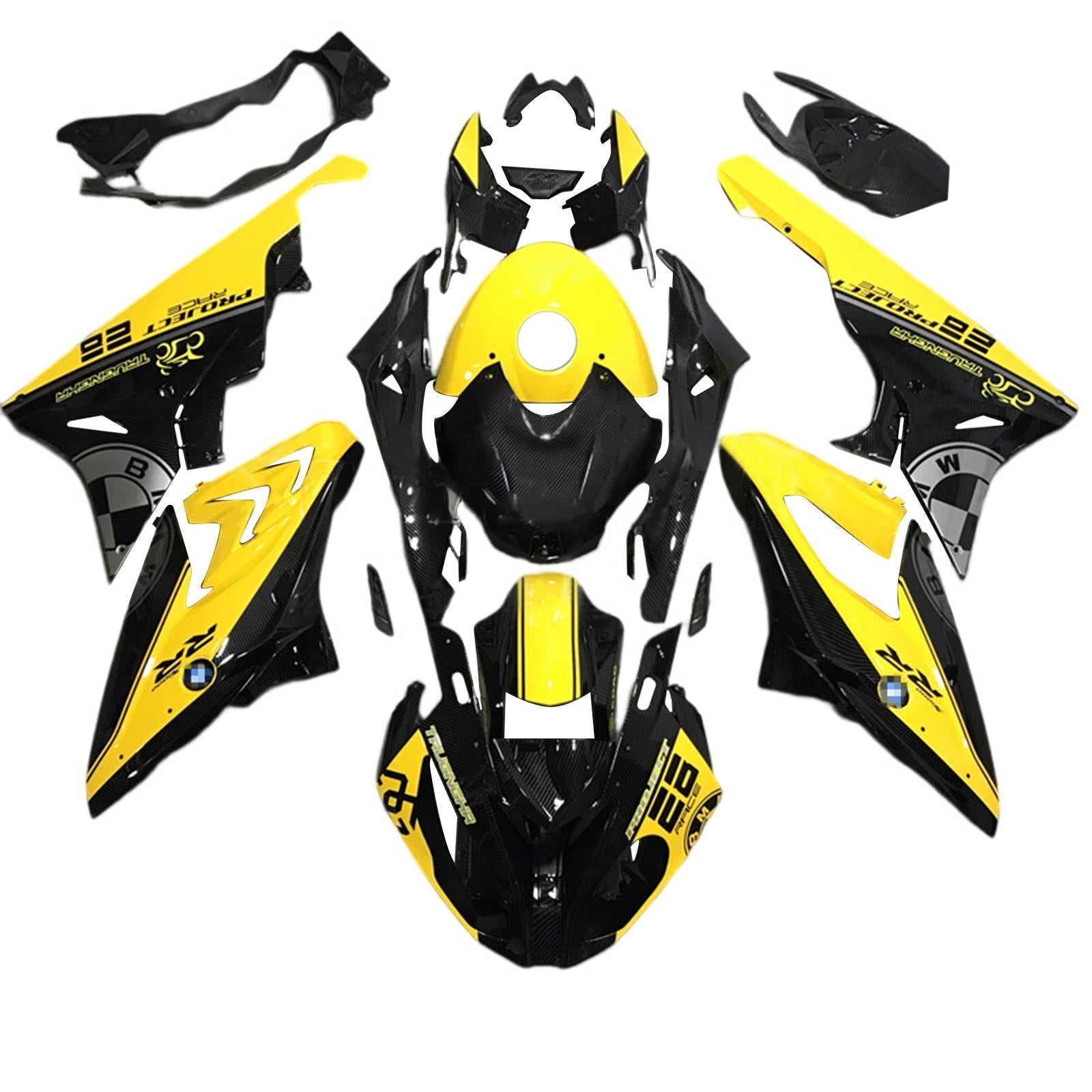 2015-2016 BMW S1000RR Fairing Kit Karosseri Plast ABS