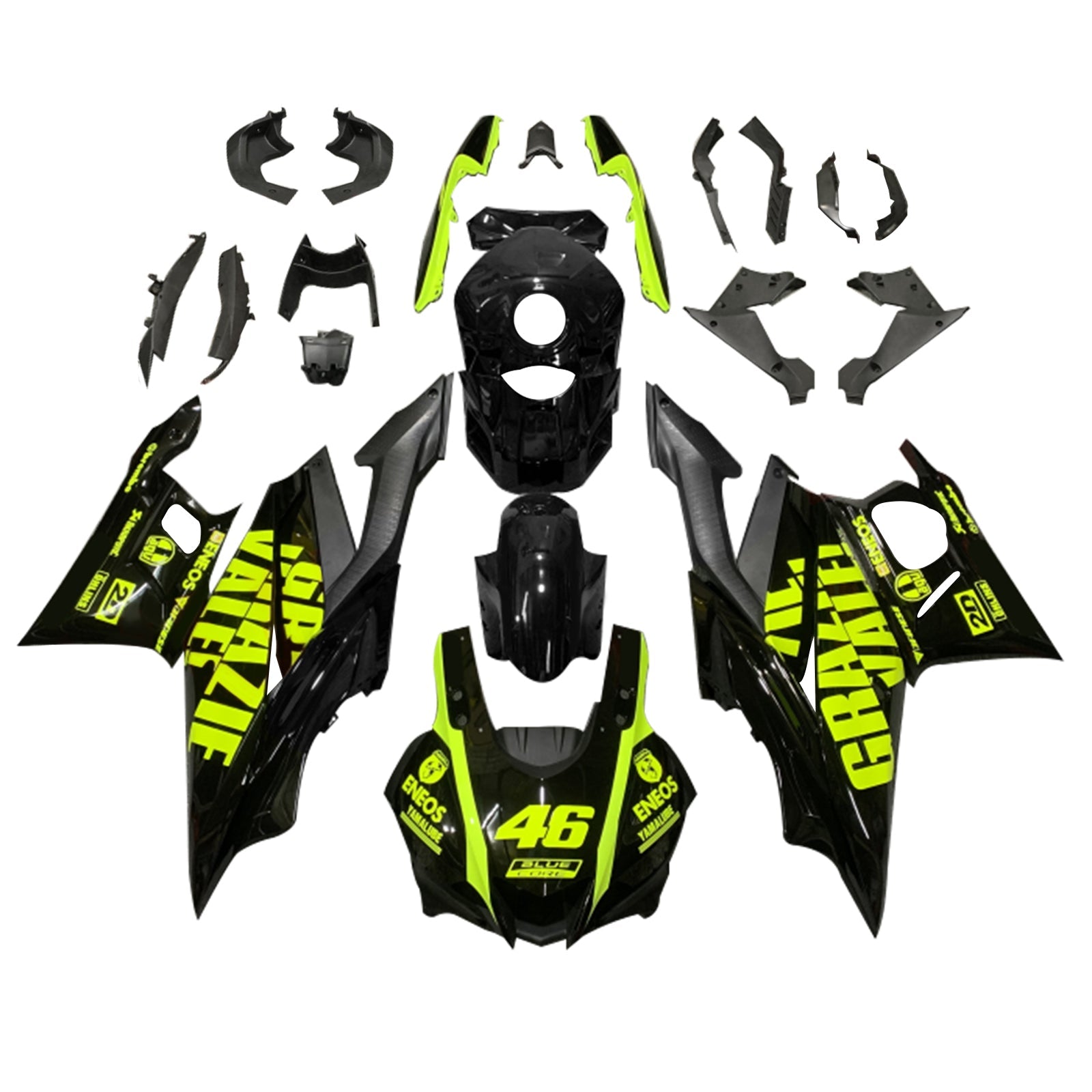 2019-2021 Yamaha YZF-R3 R25 Kit de carenado Carrocería Plástico ABS