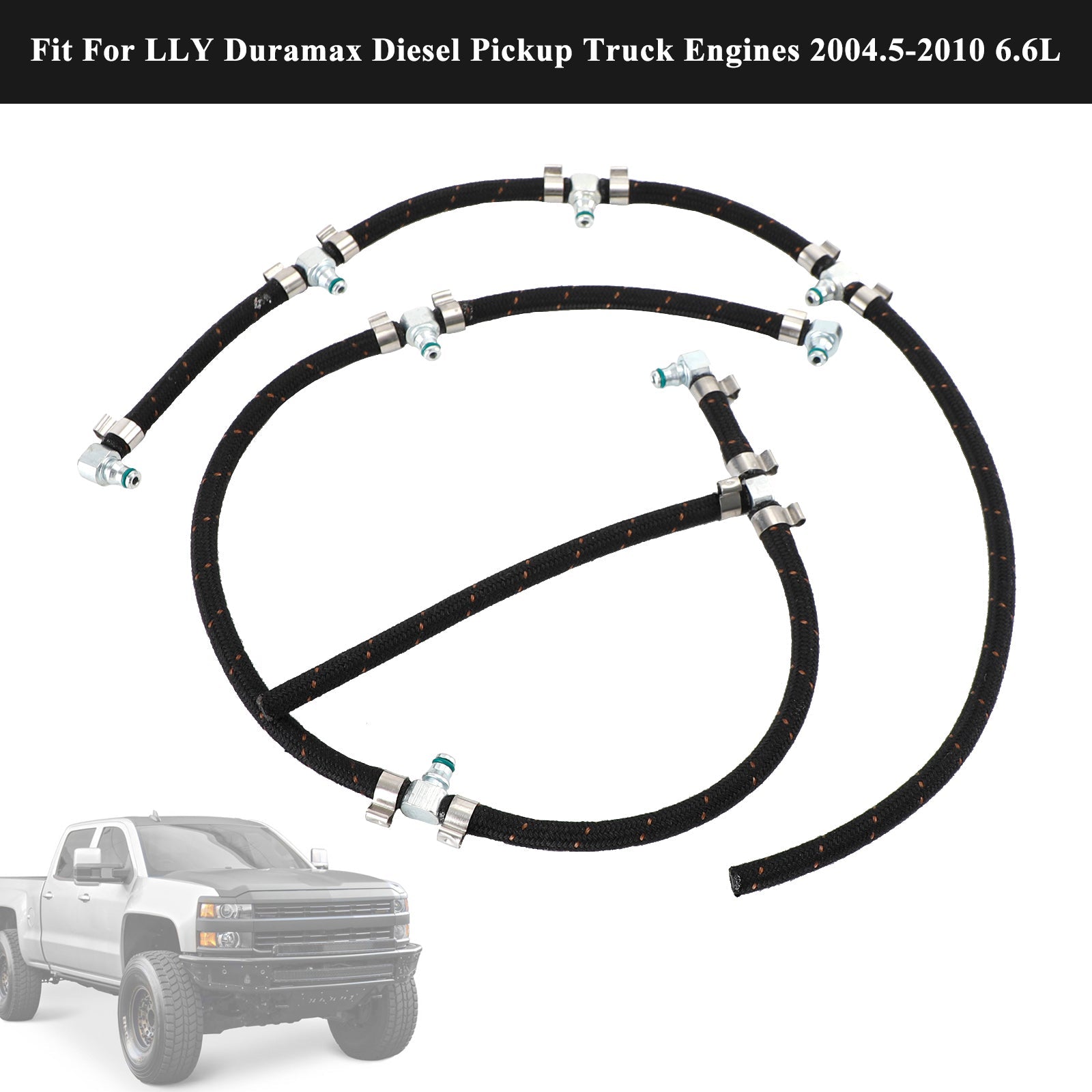 Duramax 2004-2010 6.6L Diesel Truck Motoren Brandstofinjector Retourleidingset