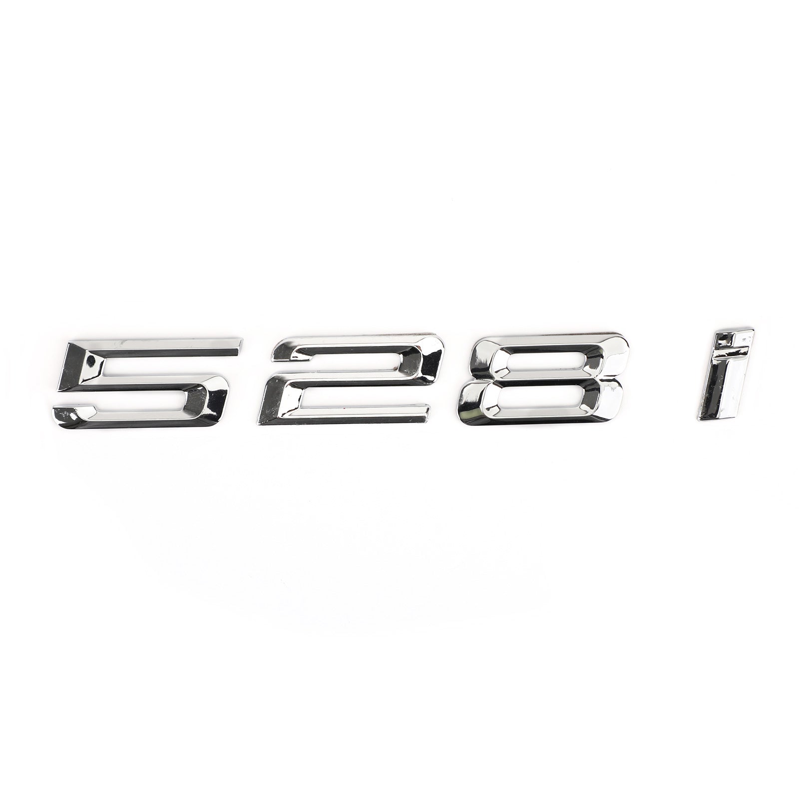 Rear Trunk Nameplate Badge Emblem Numbers Letter Decal 528 i Fit 528i Chrome Generic