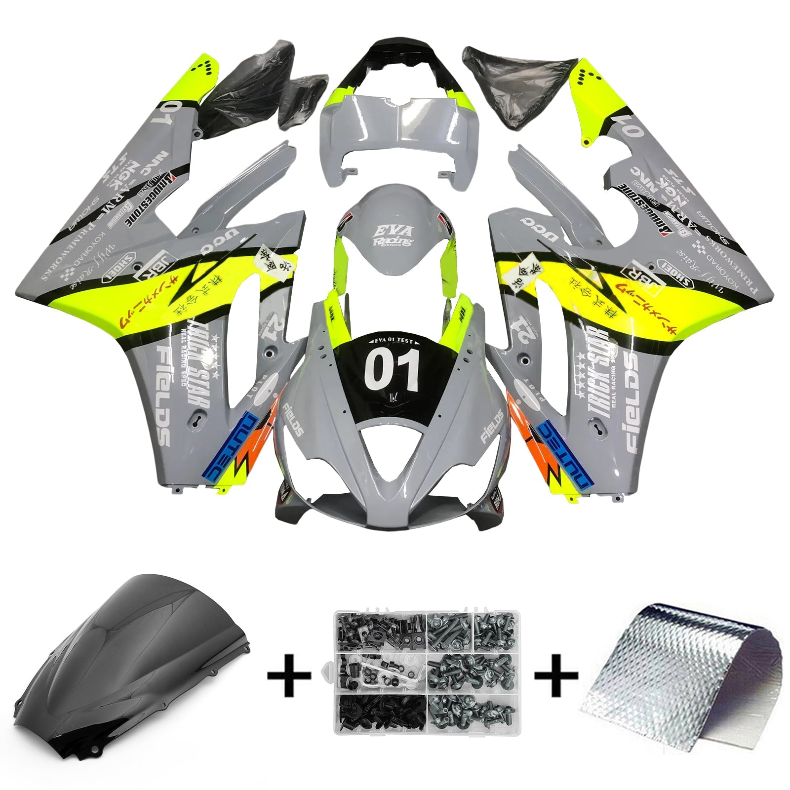 2006-2008 Triumph Daytona 675 Kit de carenado Carrocería Plástico ABS