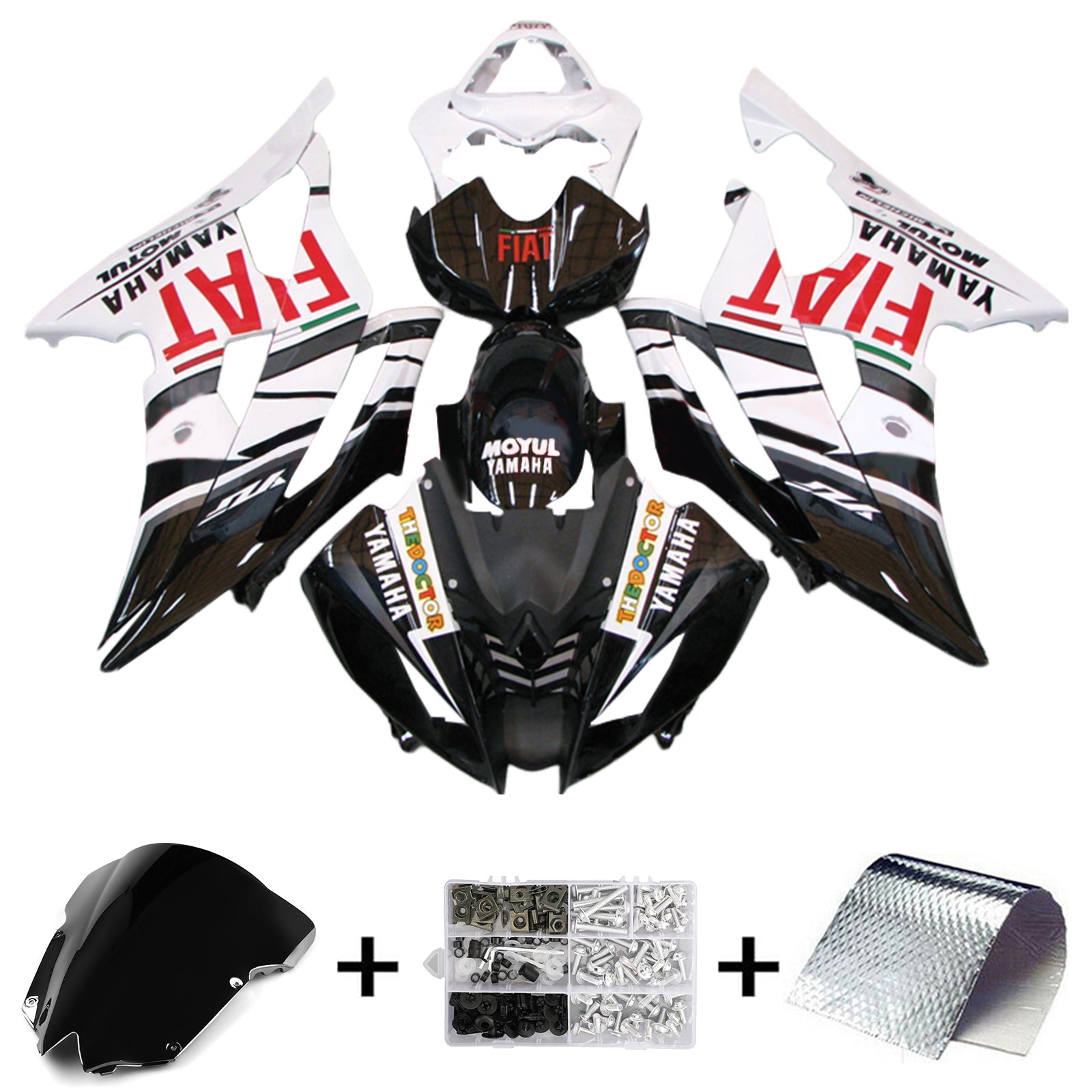 2008-2016 Yamaha YZF 600 R6 Kit de carenado Carrocería Plástico ABS