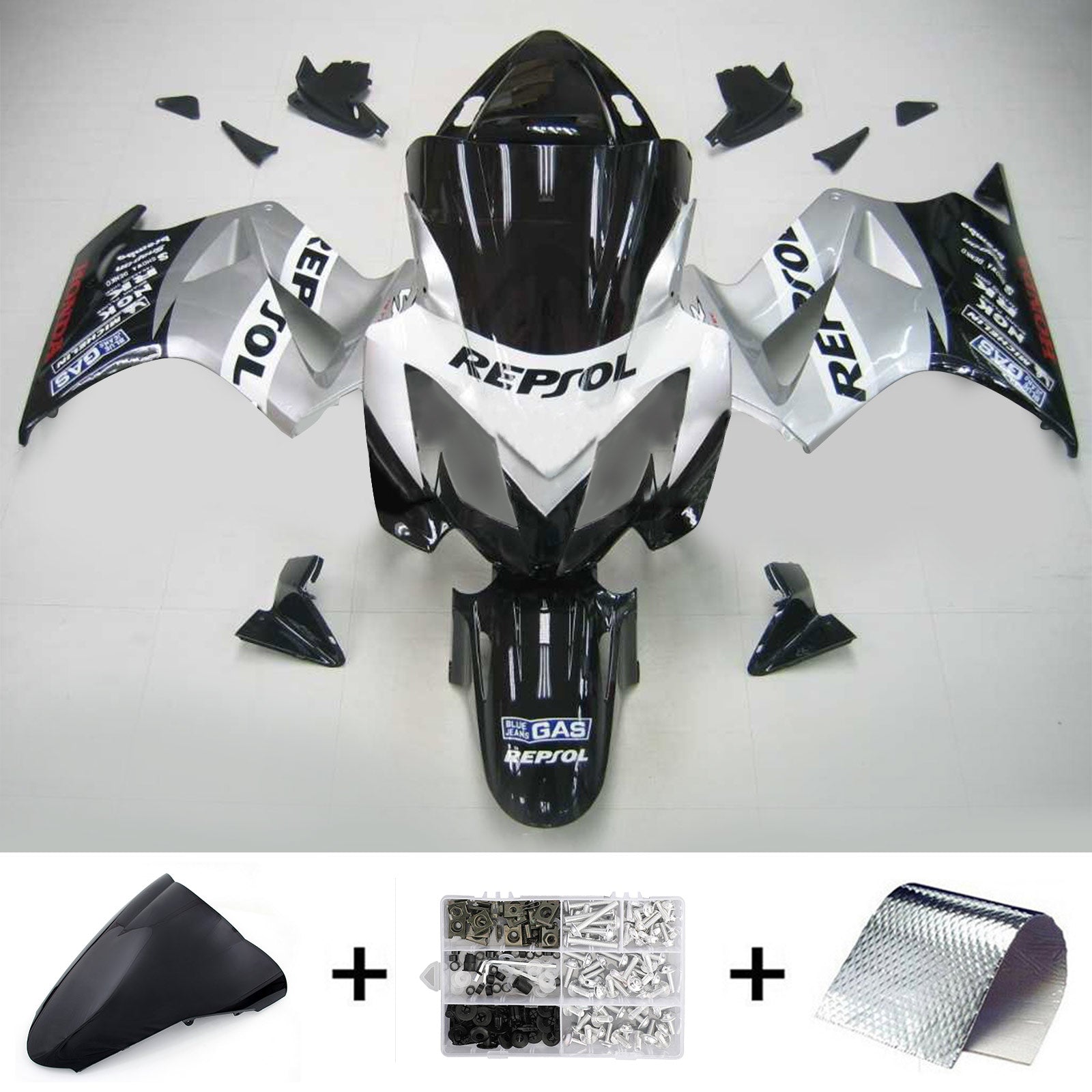 2002-2012 Honda VFR800 Carénage de carrosserie en plastique ABS injecté #8