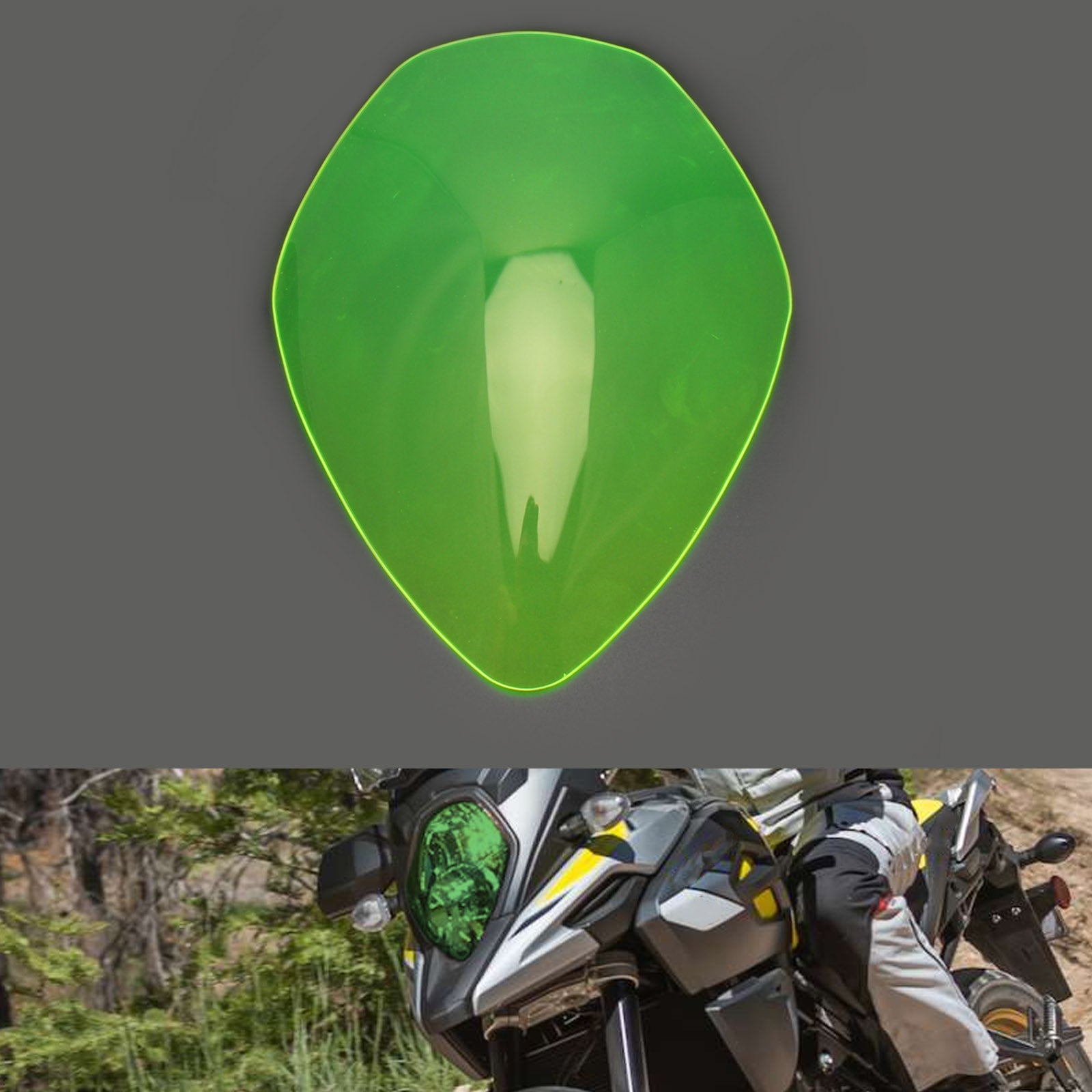 Protection de lentille de phare avant adaptée à Suzuki v-strom 1000 17-20 650 17-21, fumée générique