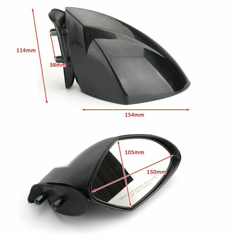 Cruiser VX110 Black Right Fits WaveRunner Side Yamaha Sport VX RH Mirror Deluxe