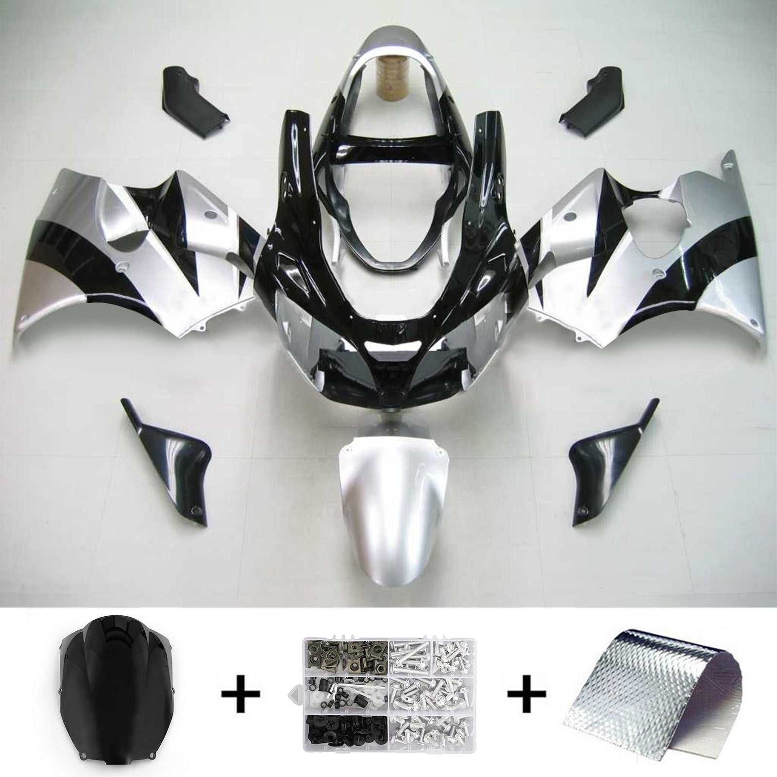 2000-2002 Kawasaki ZX6R 636 ZZR600 2005-2008 Fairing Kit